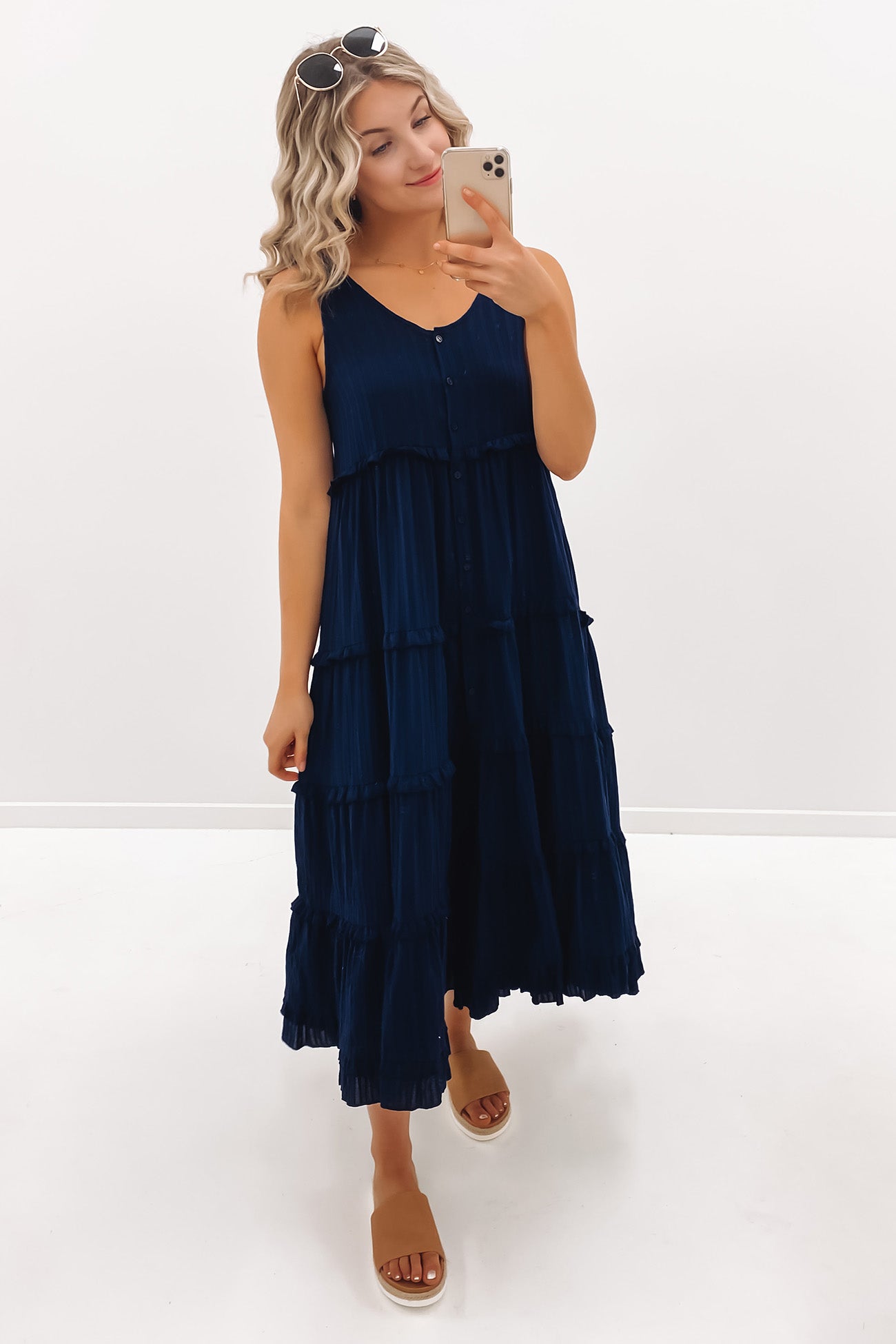 Brax Midi Dress Navy