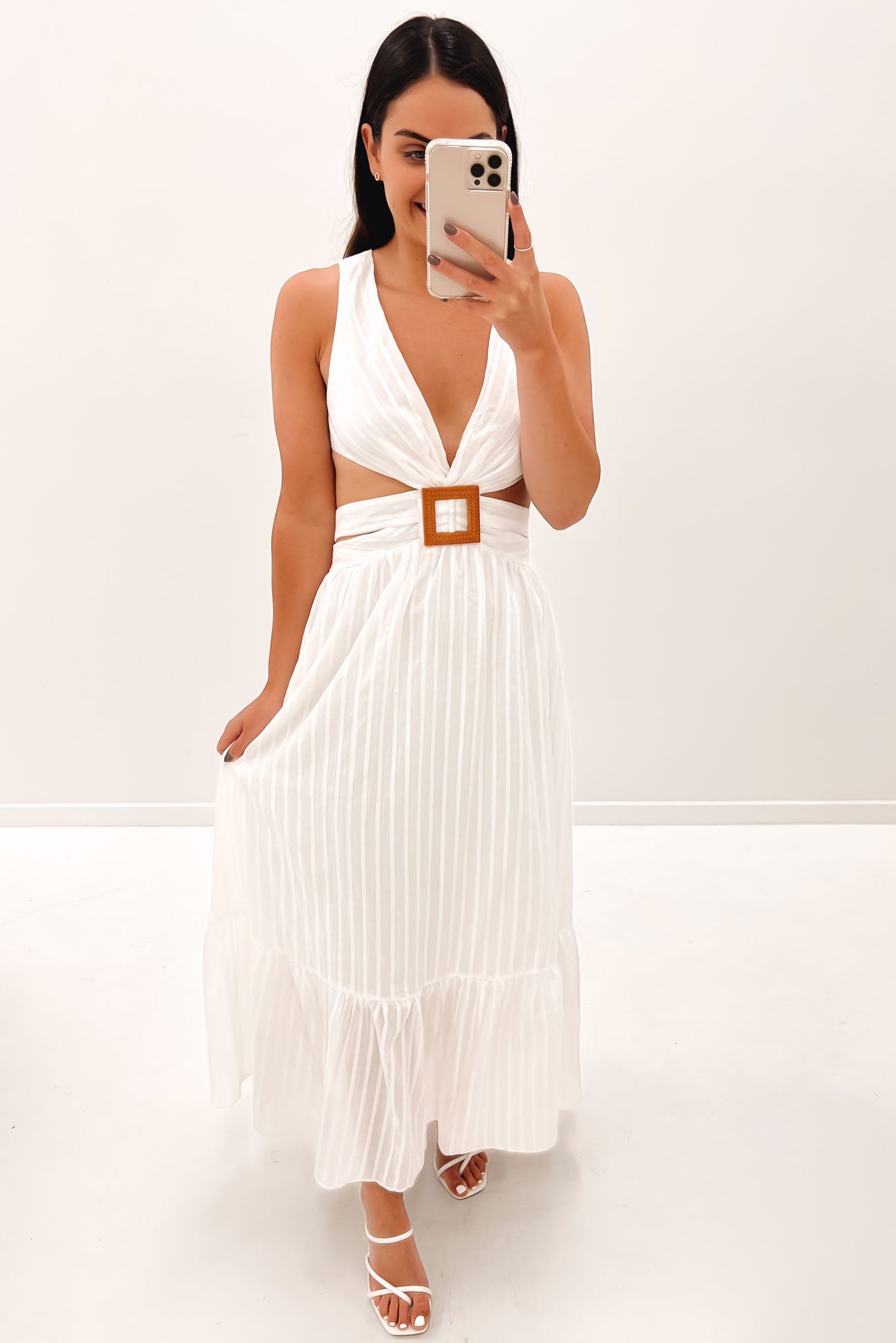 Brock Maxi Dress White