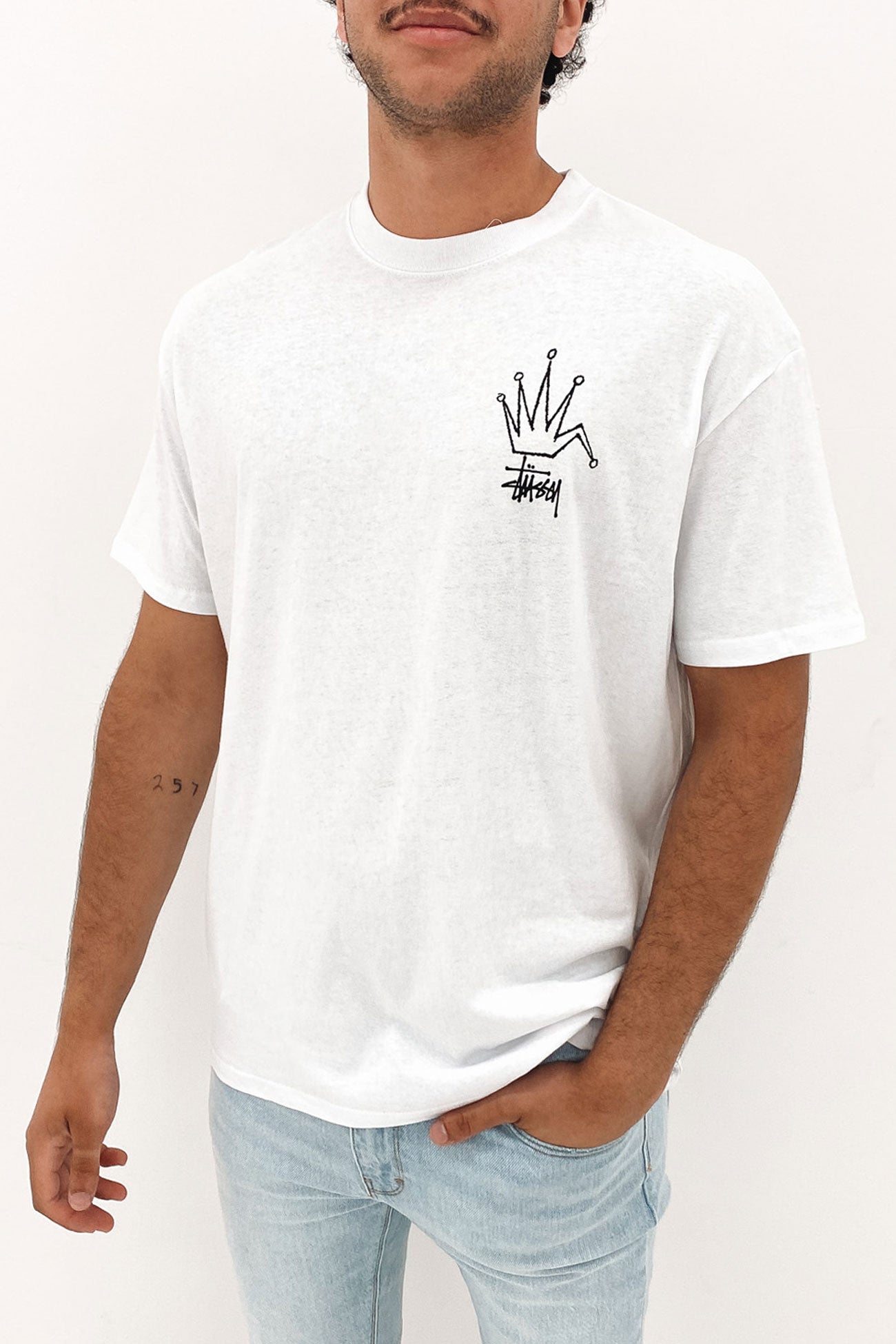 Broken Crown Short Sleeve Tee White