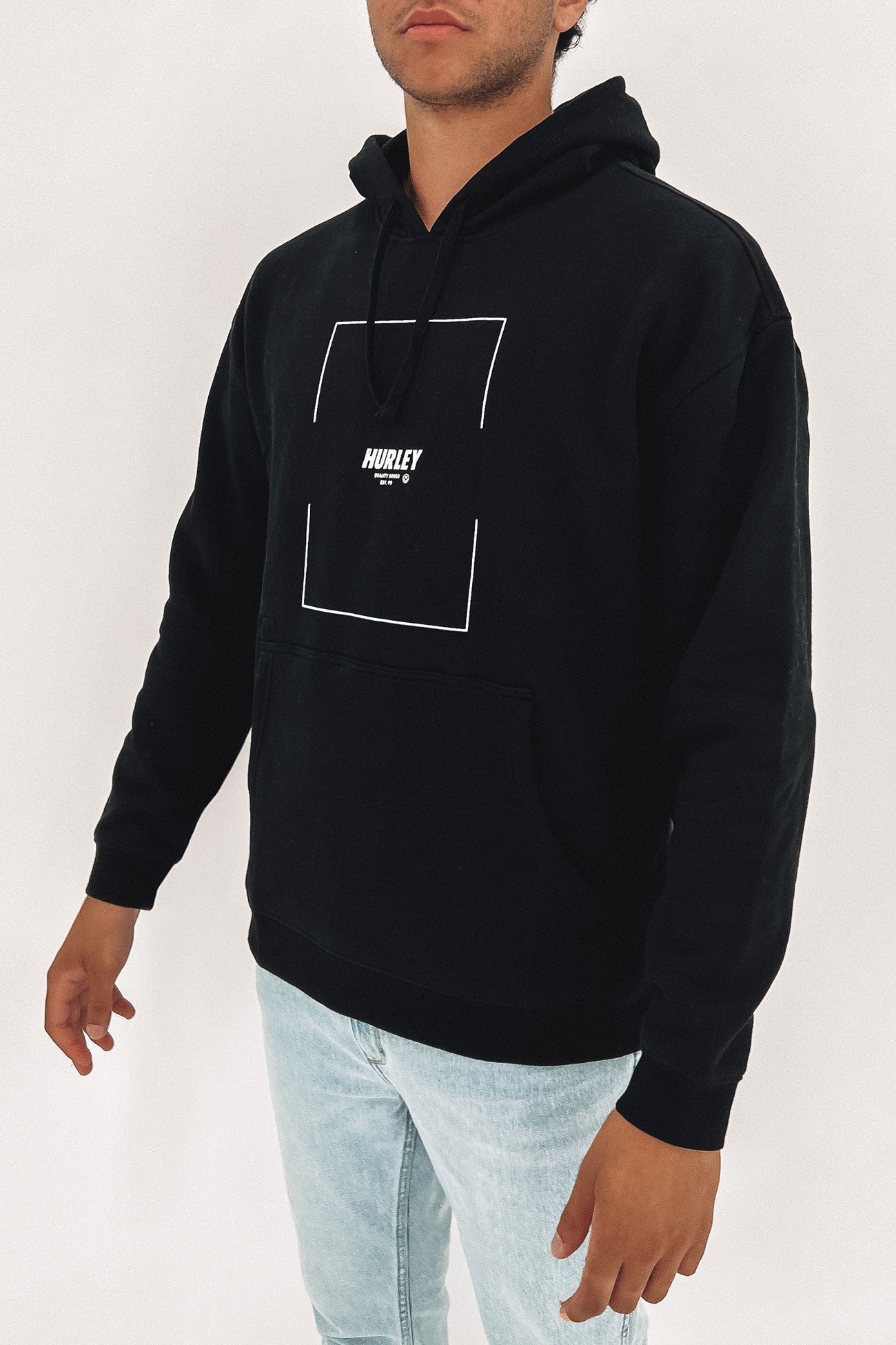 Broken Box Fleece Hoodie Black