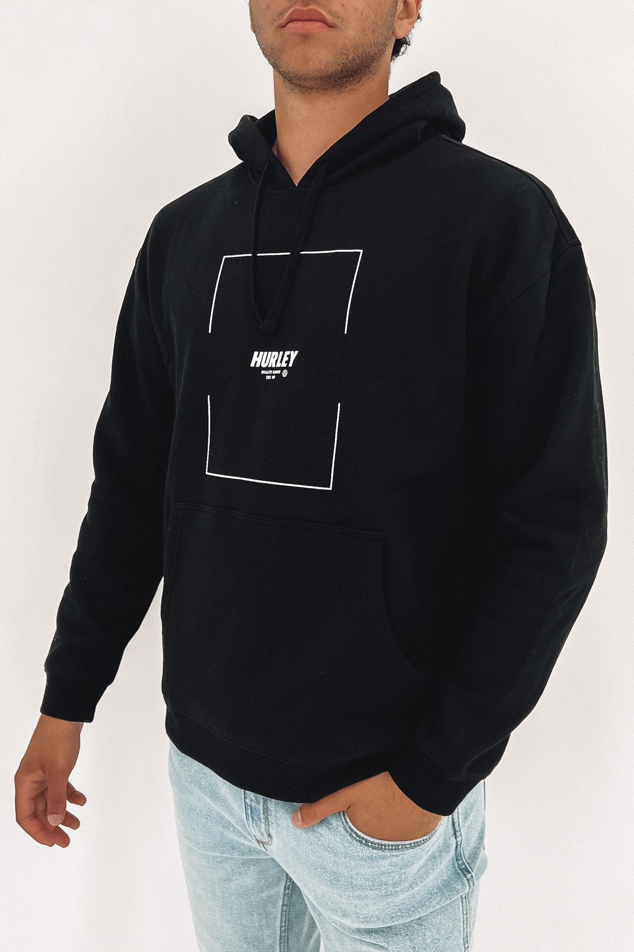 Broken Box Fleece Hoodie Black