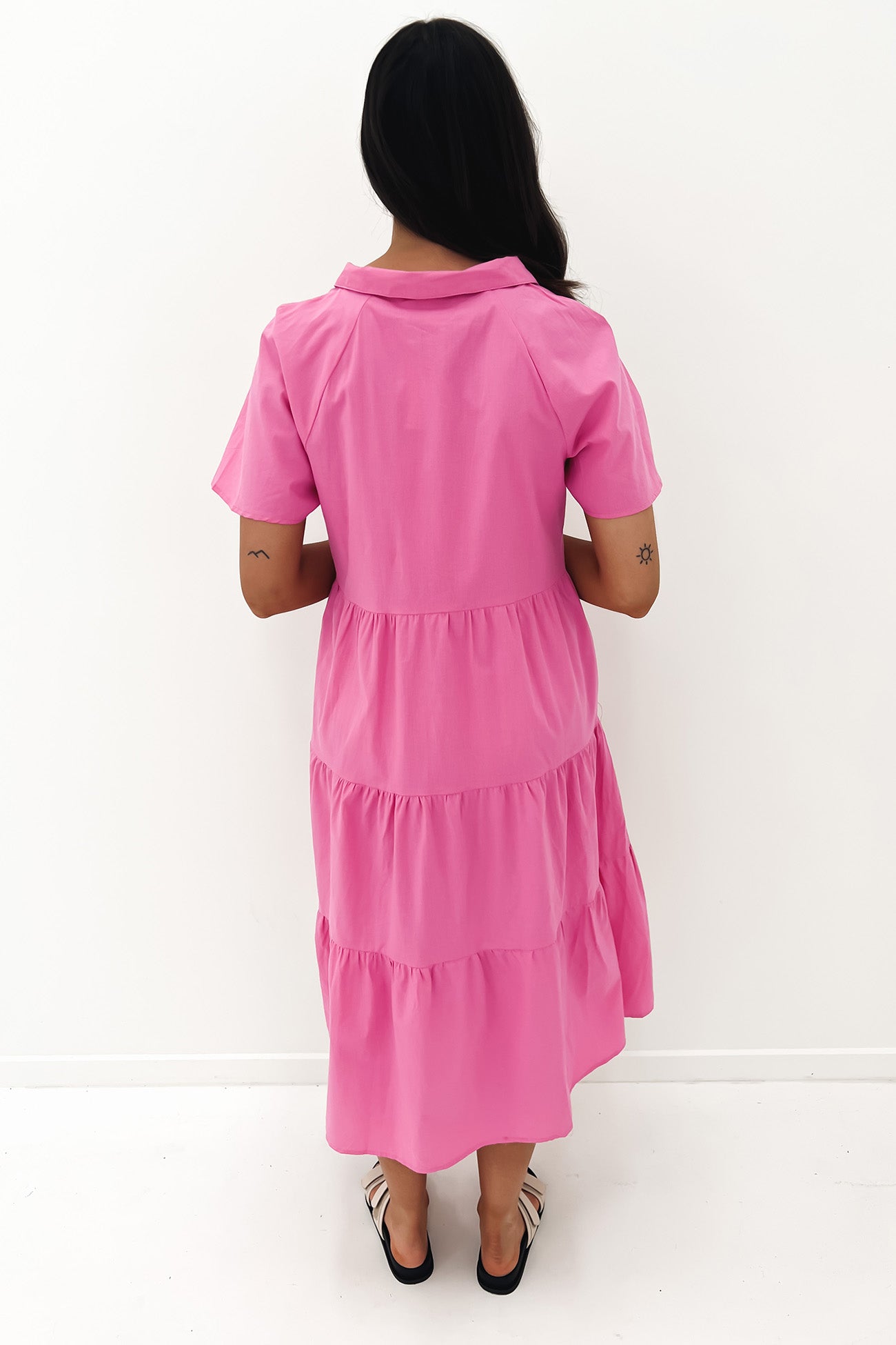 Brooke Midi Dress Pink