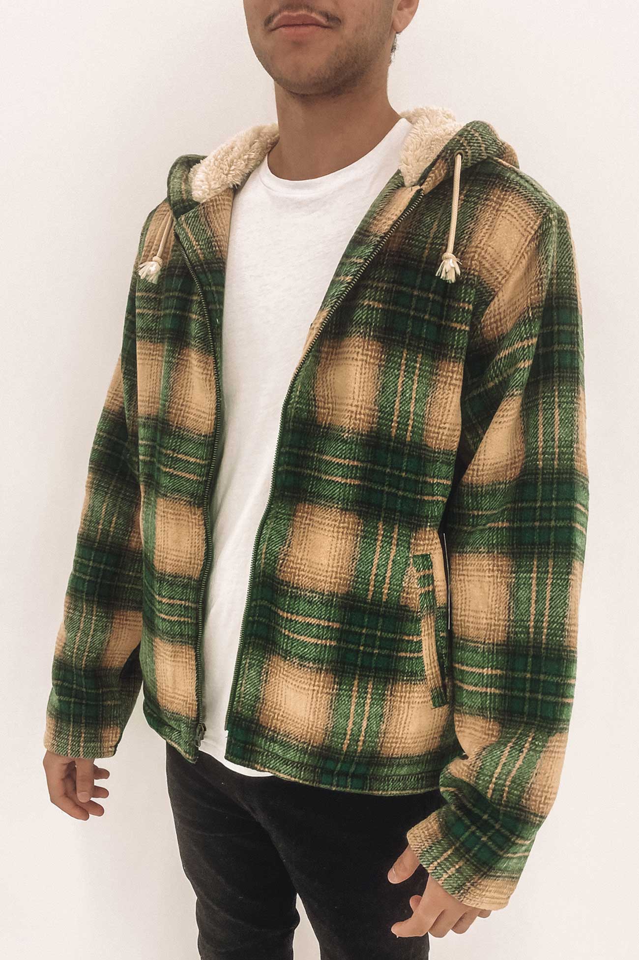 Cali Plaid Jacket Forest