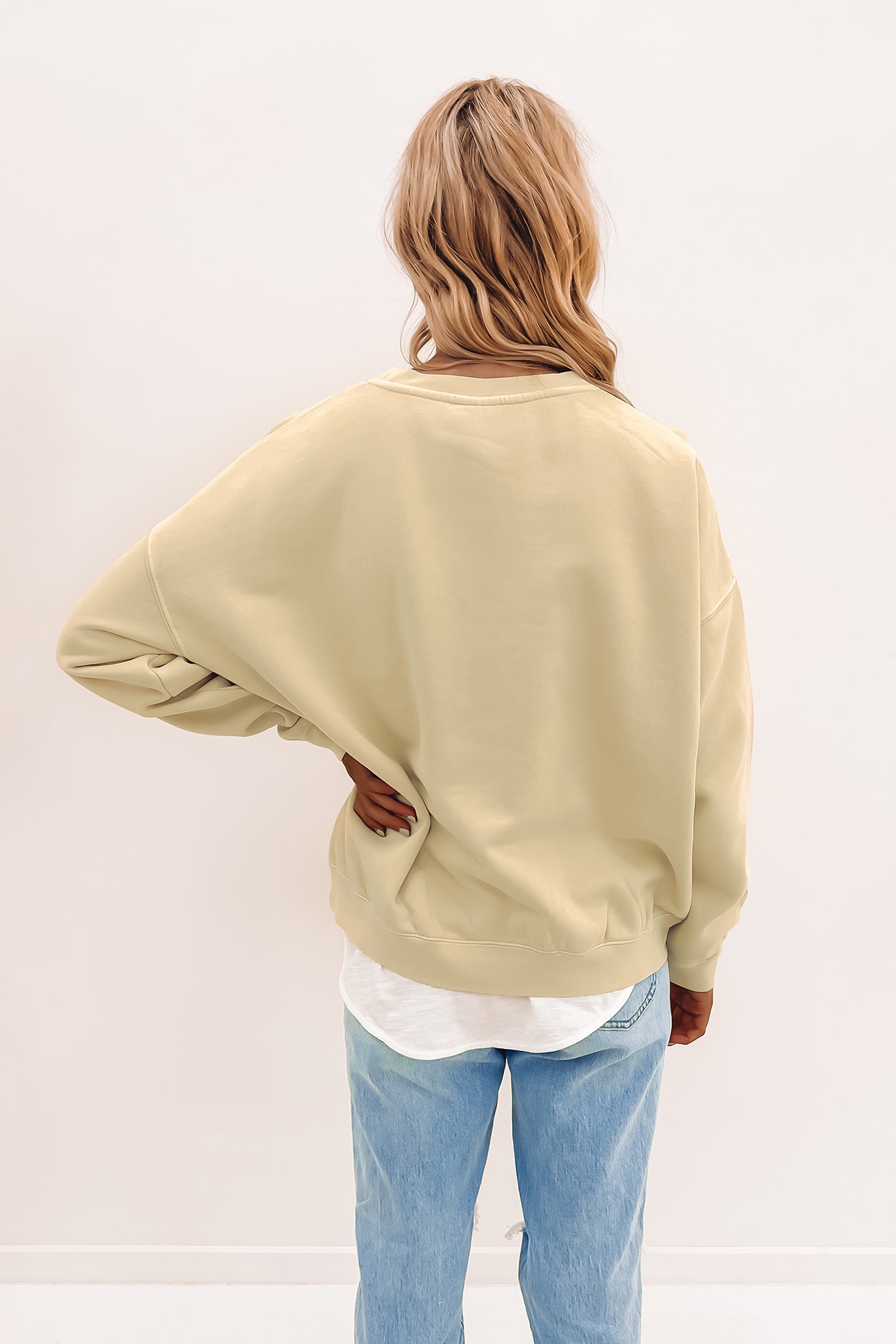 Campus Oversized Crew Oatmeal