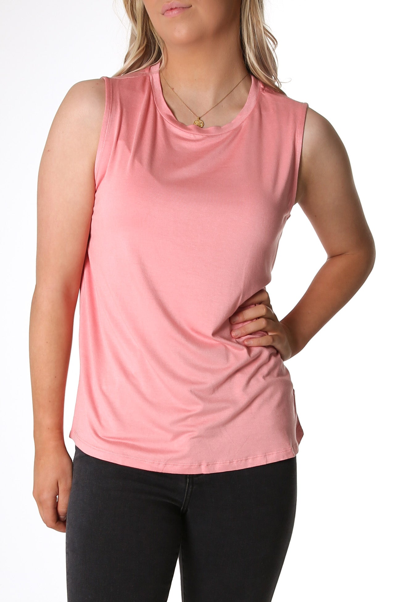 Capri Tank Salmon Pink