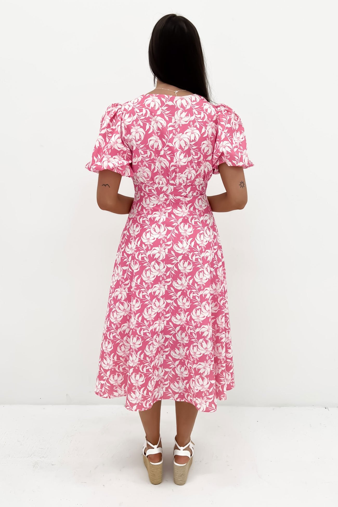 Carly Midi Dress Pink