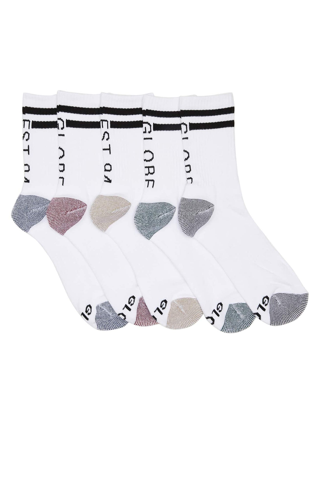 Carter Crew Sock 5 Pack White