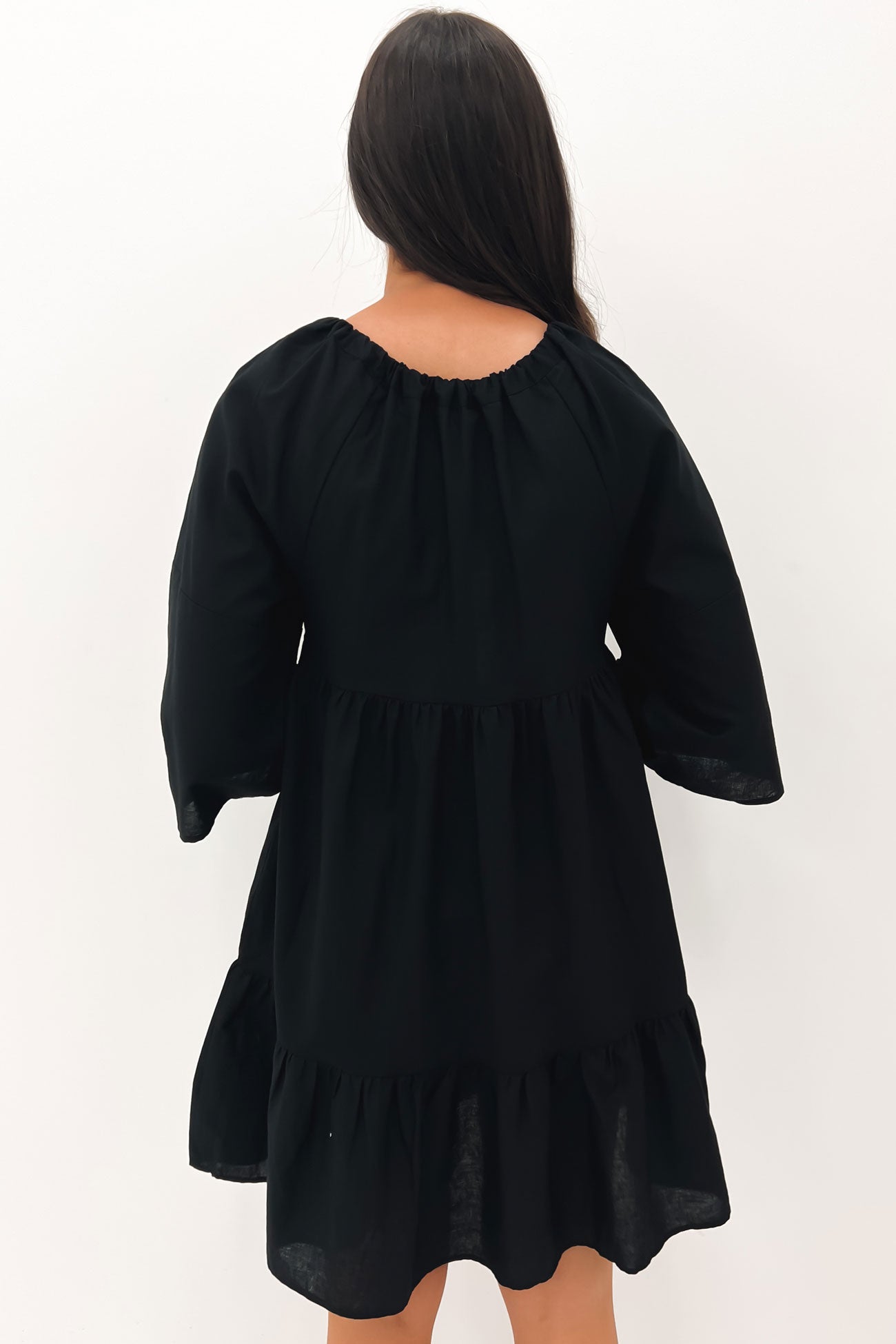 Cassie Kaften Mini Dress Black