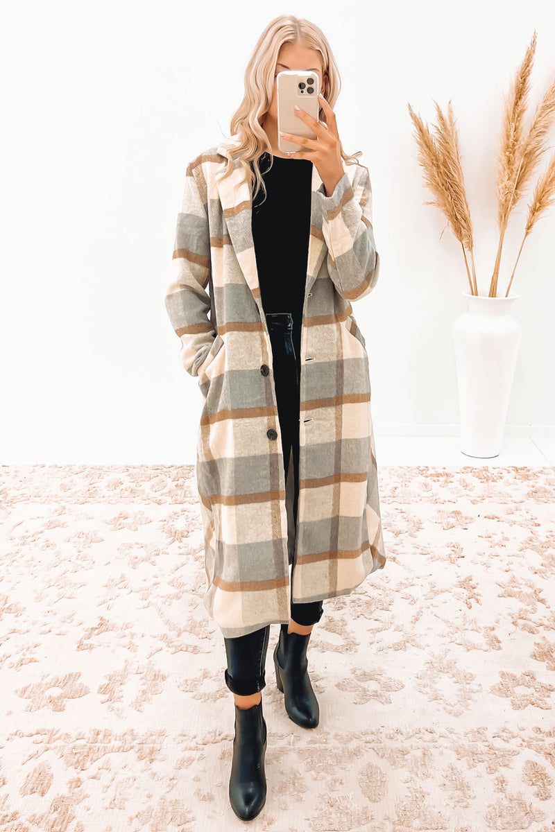 Catie Coat Grey