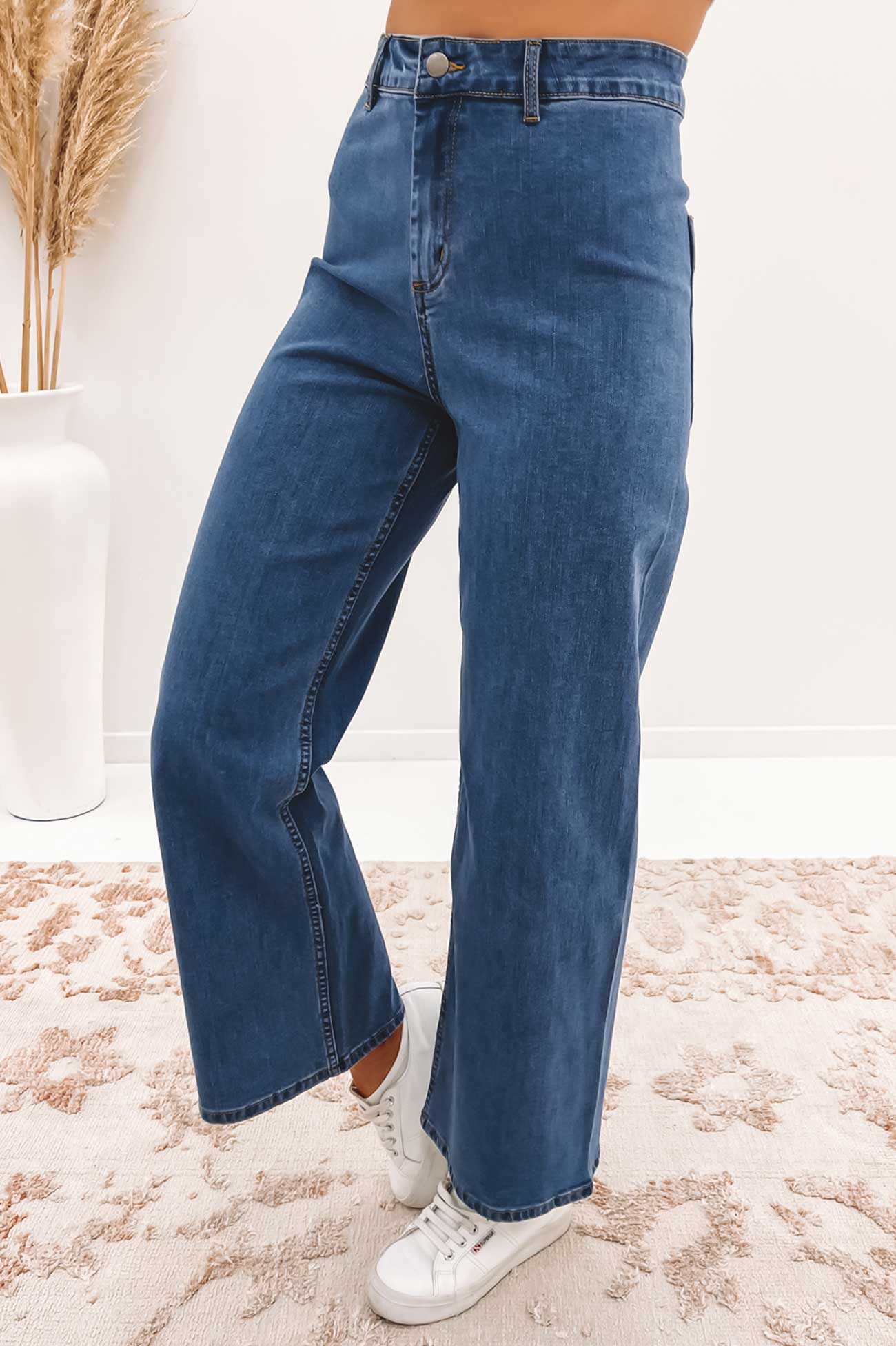 Cayn Denim Pant Mid Blue