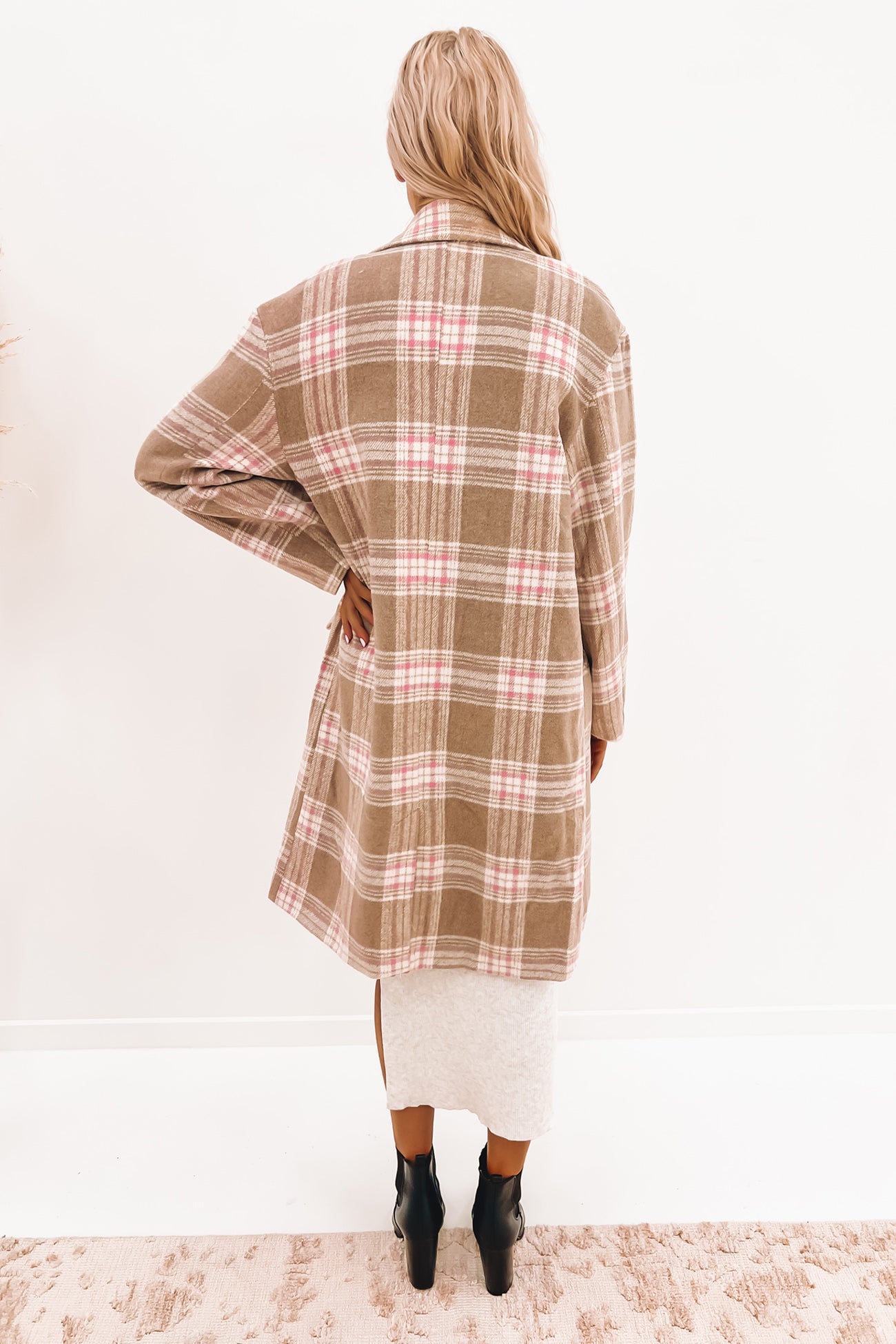 Chantelle Coat Beige Check