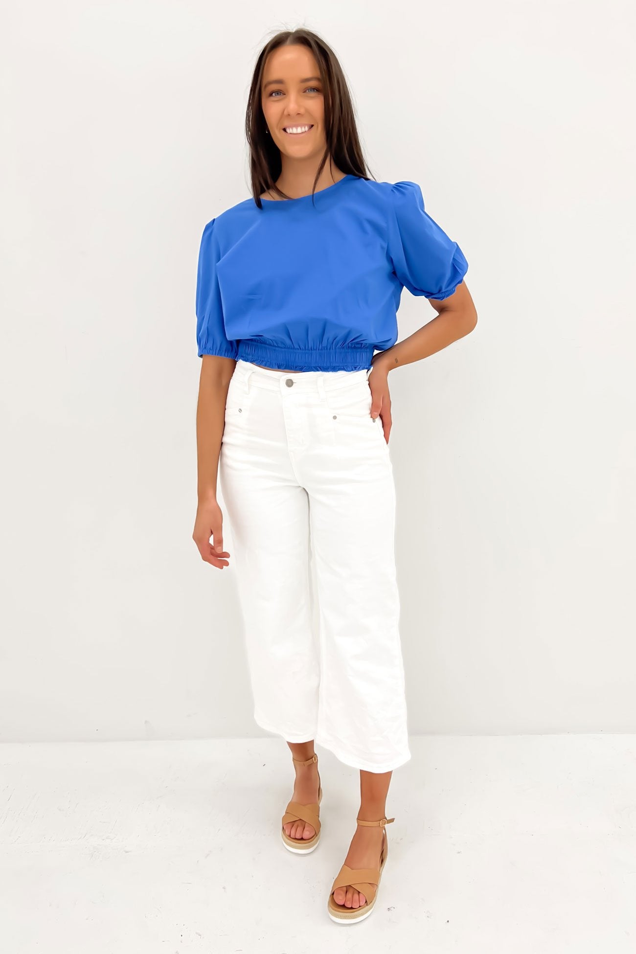 Charli Top Vivid Blue