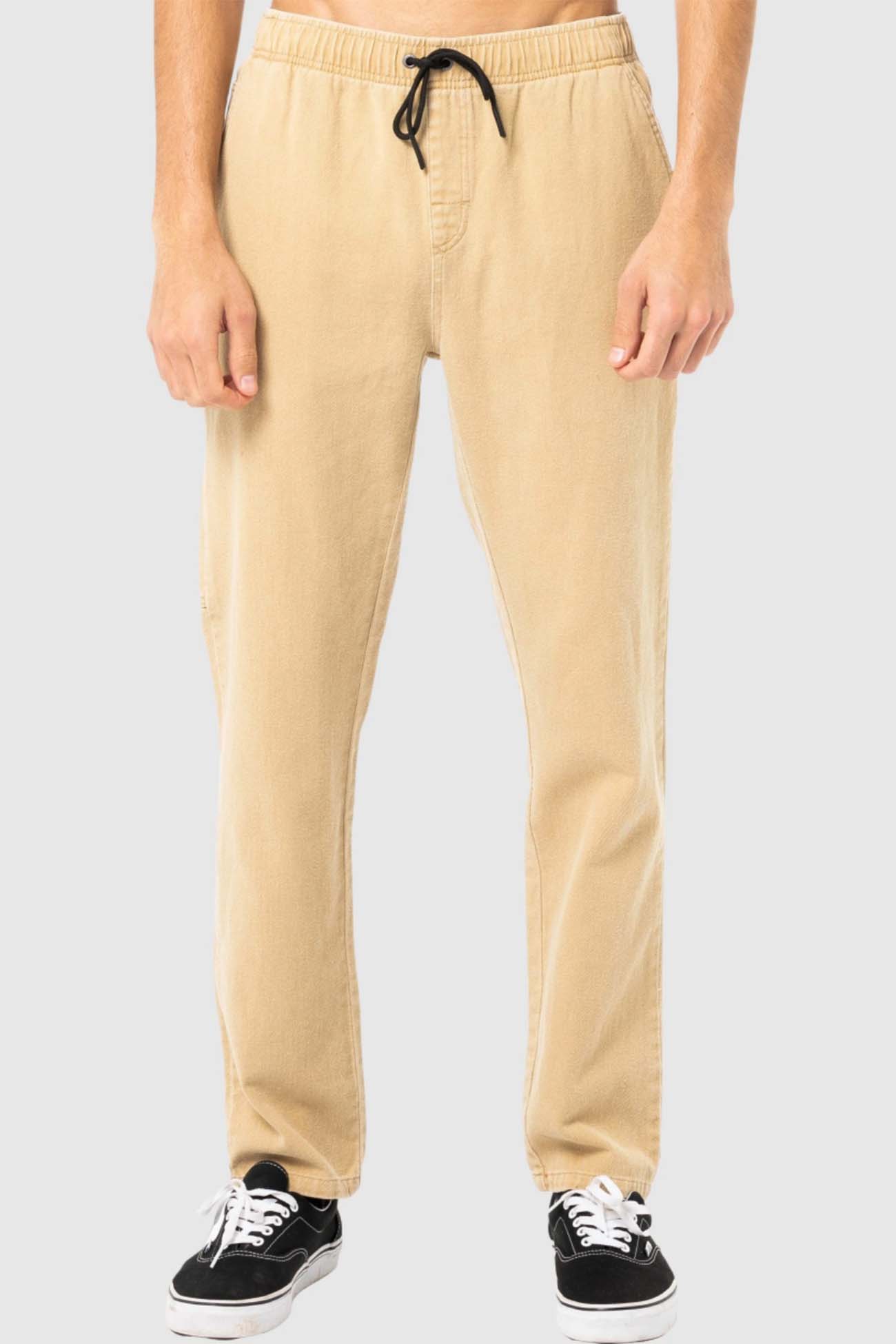 Charlie Elastic Pant Vintage Khaki