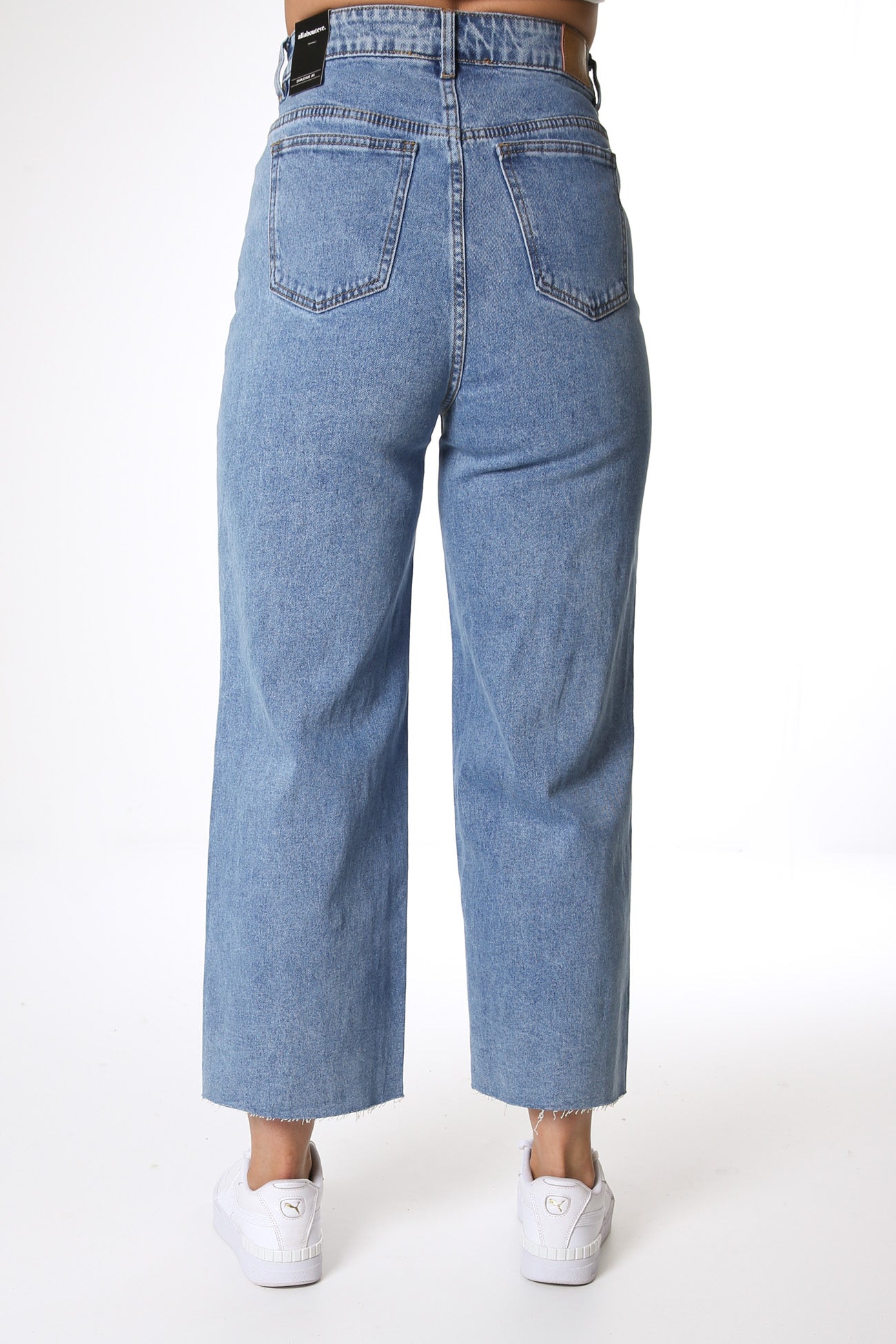 Charlie High Rise Wide Leg Jean Heritage Denim