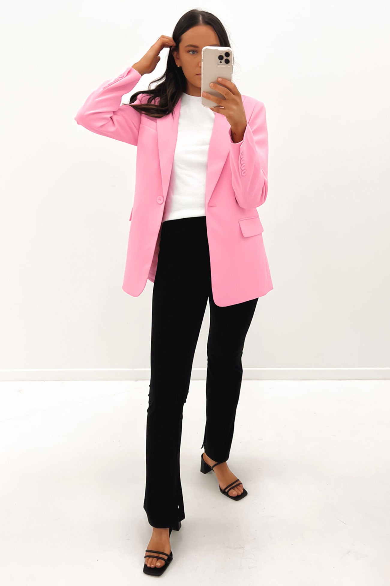 Chasing Sunsets Blazer Pink