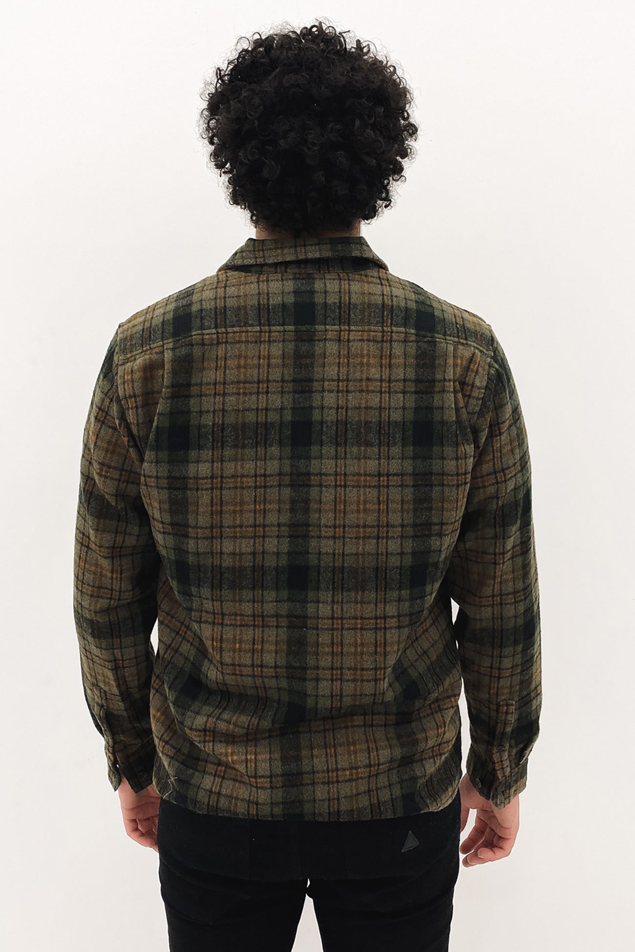 Check Long Sleeve Shirt Olive