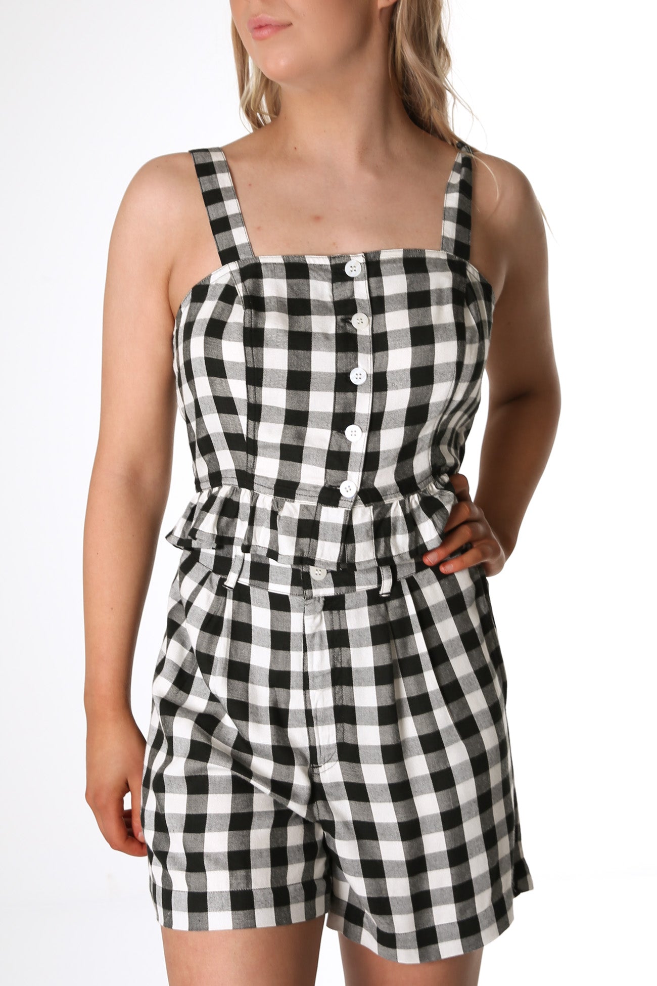 Checkers Top Black