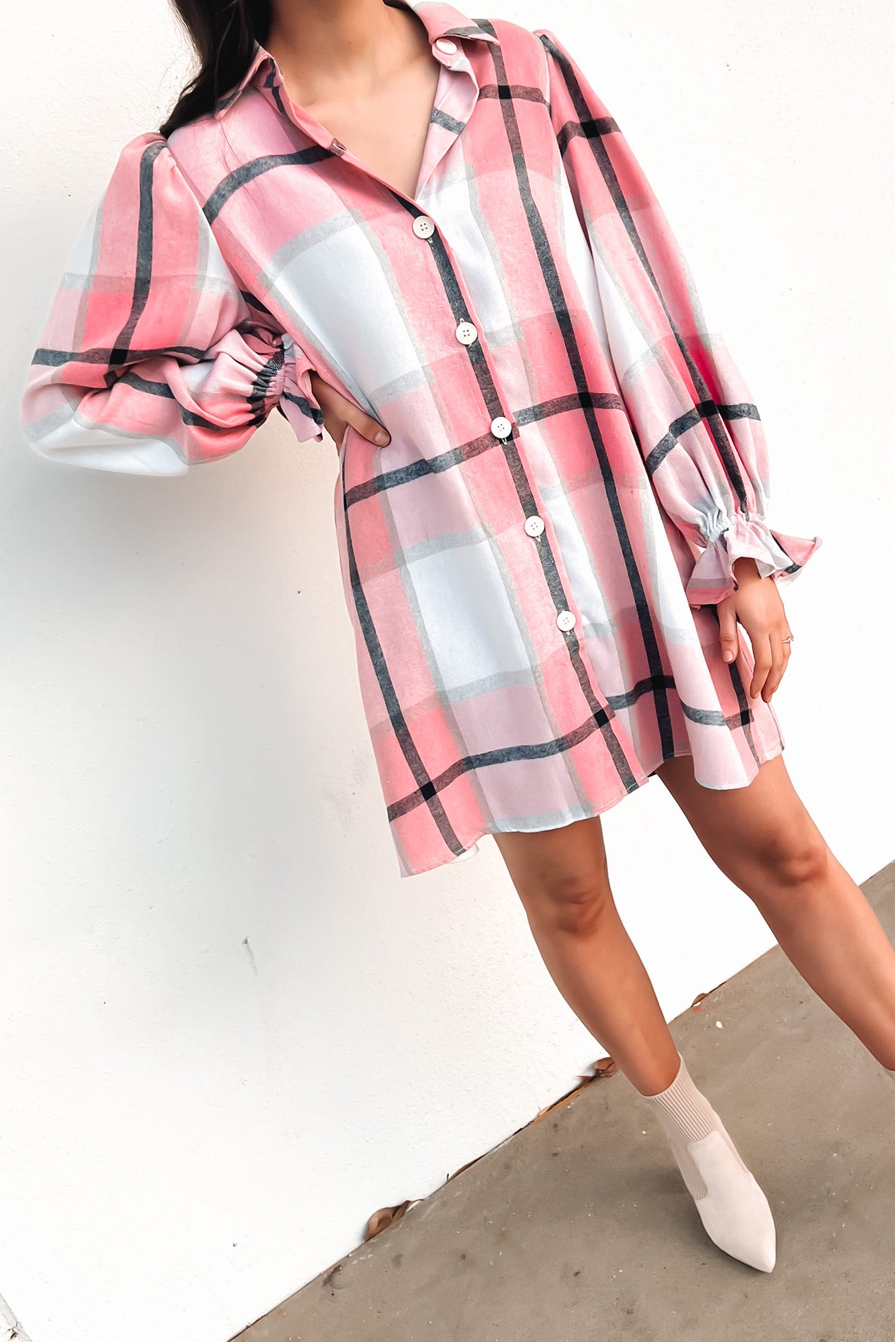 Ciara Shirt Dress Pink