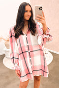 Ciara Shirt Dress Pink