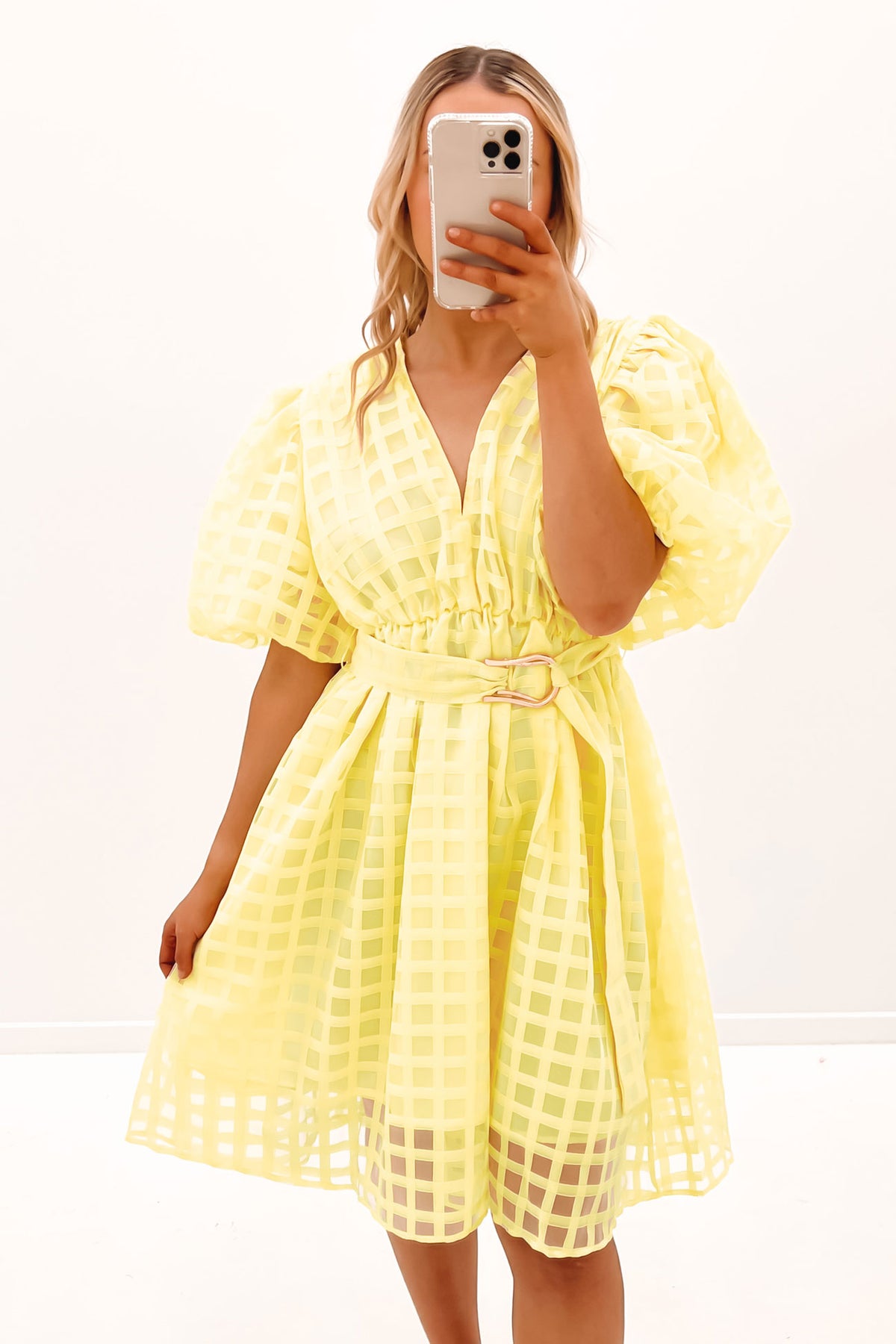 Cindie Midi Dress Yellow - Jean Jail