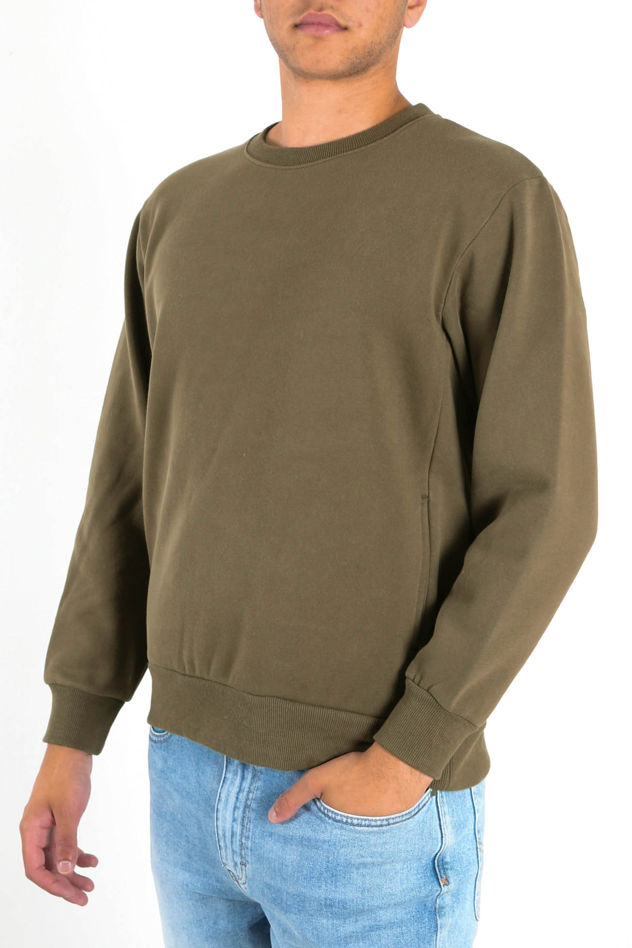 Classic Fleece Crew Olive