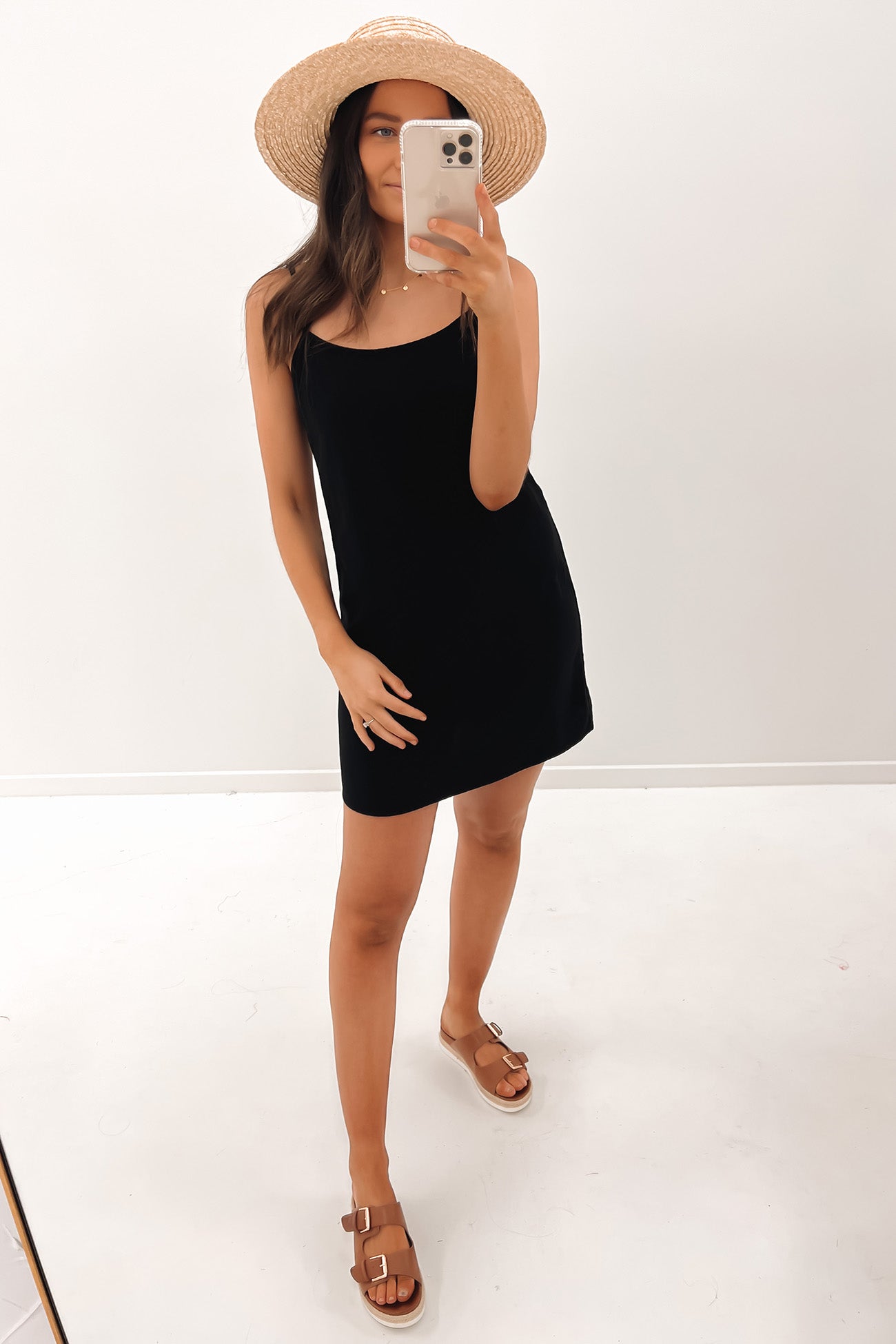 Classic Slip Dress Black