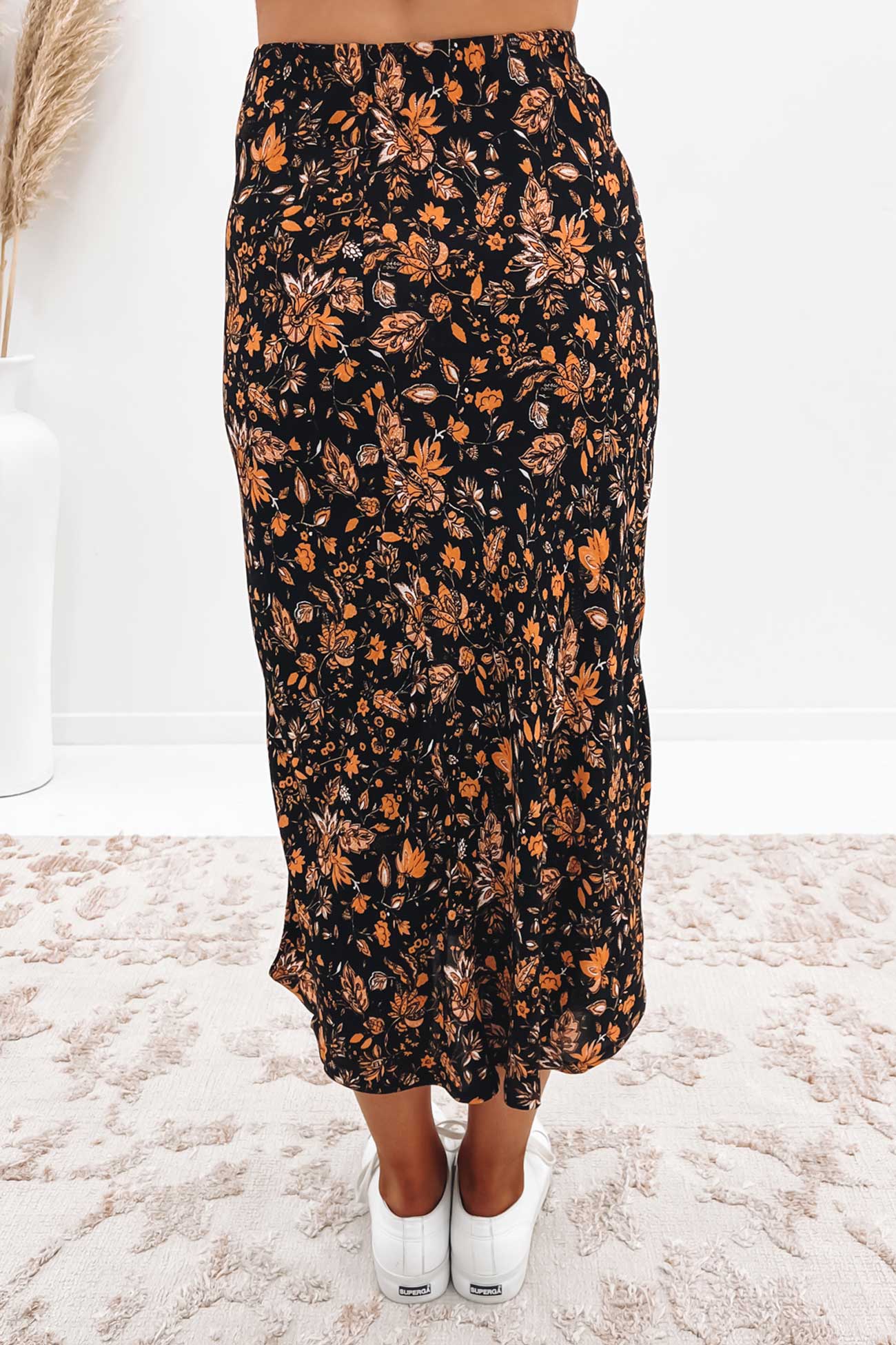 Cleo Floral Midi Skirt Print