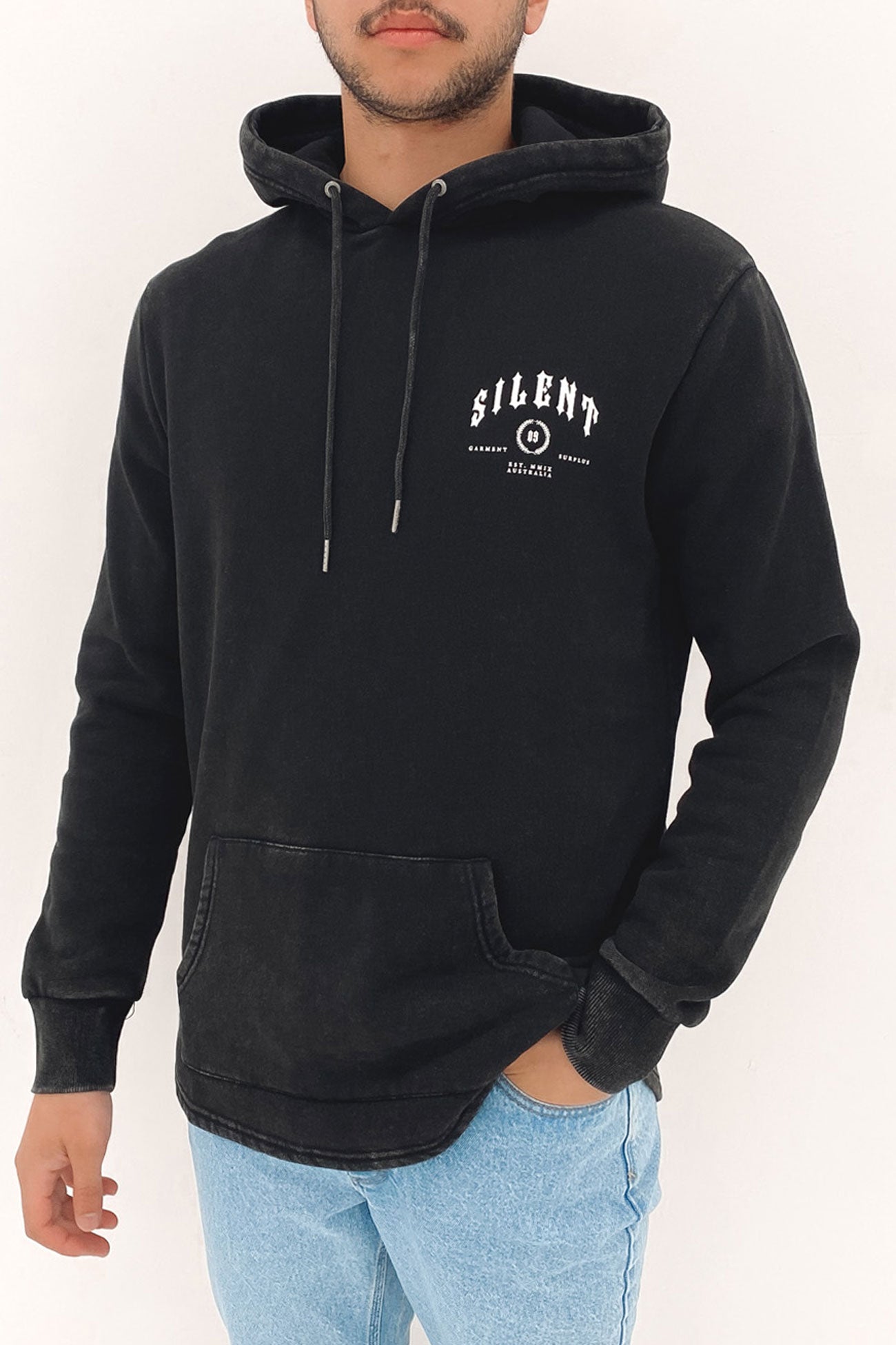 Clique Scoop Hoody Washed Black