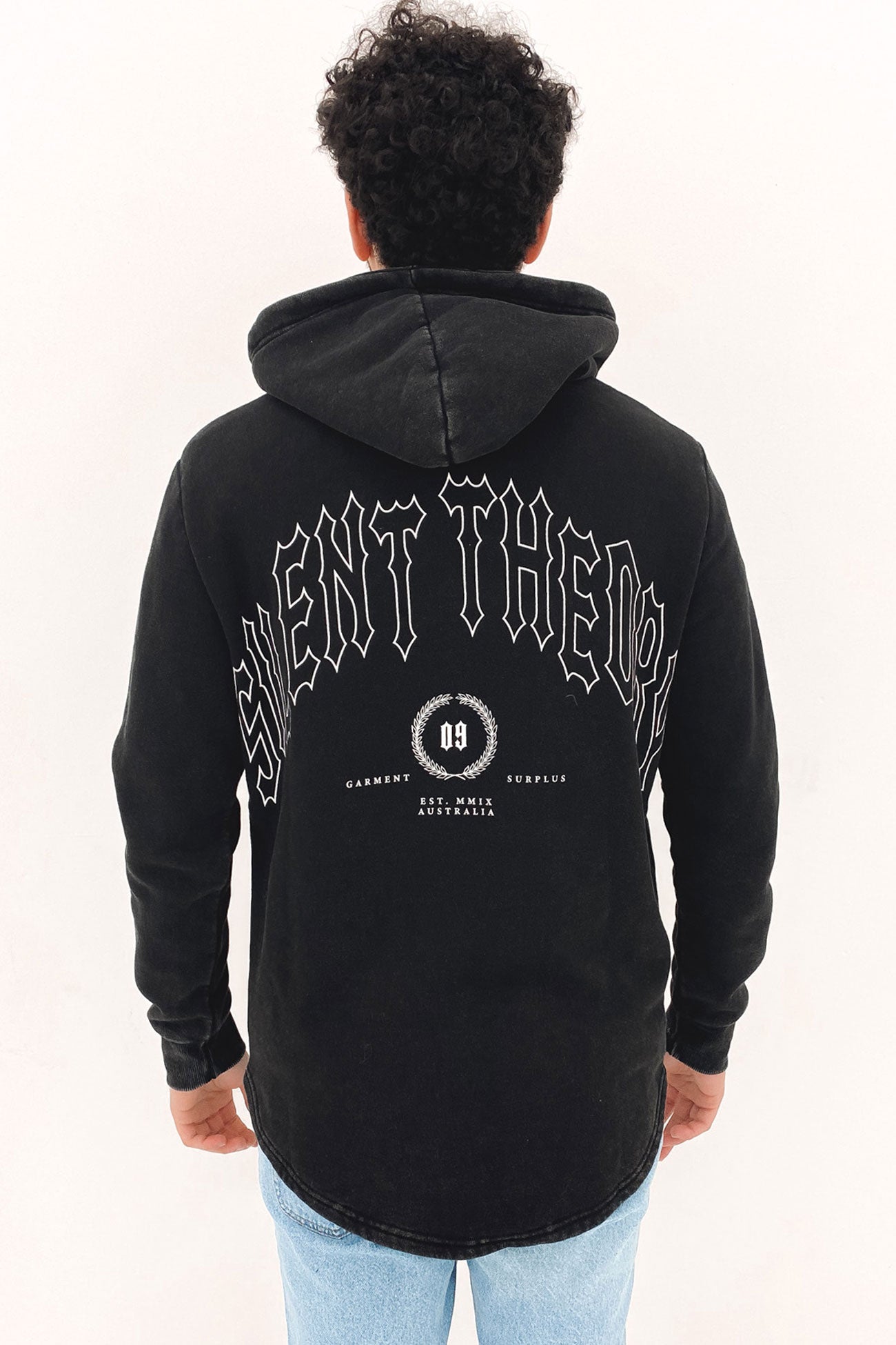 Clique Scoop Hoody Washed Black