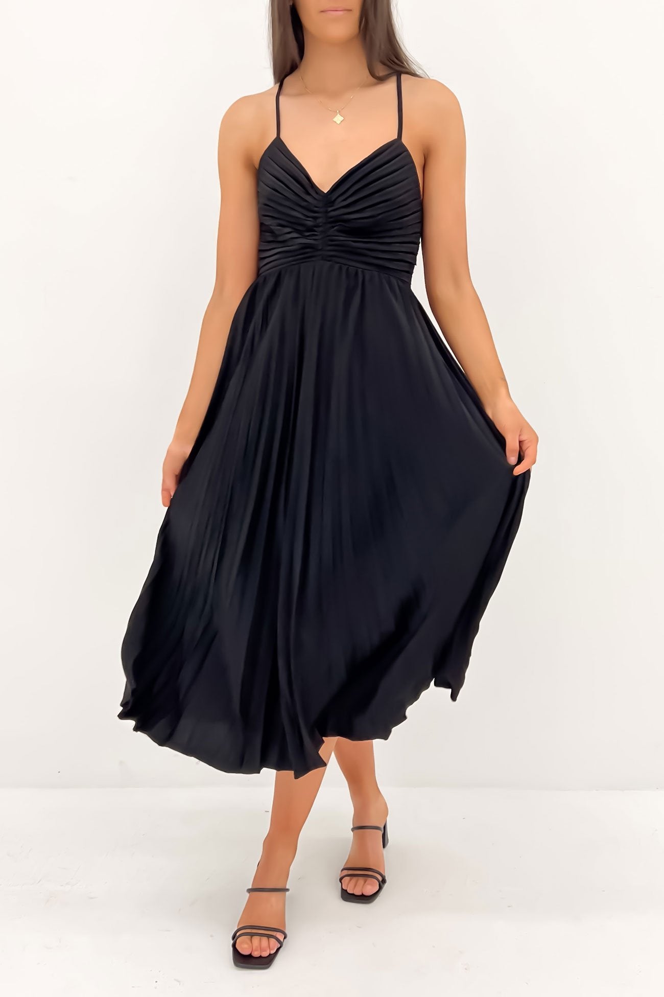 Clydie Midi Dress Black