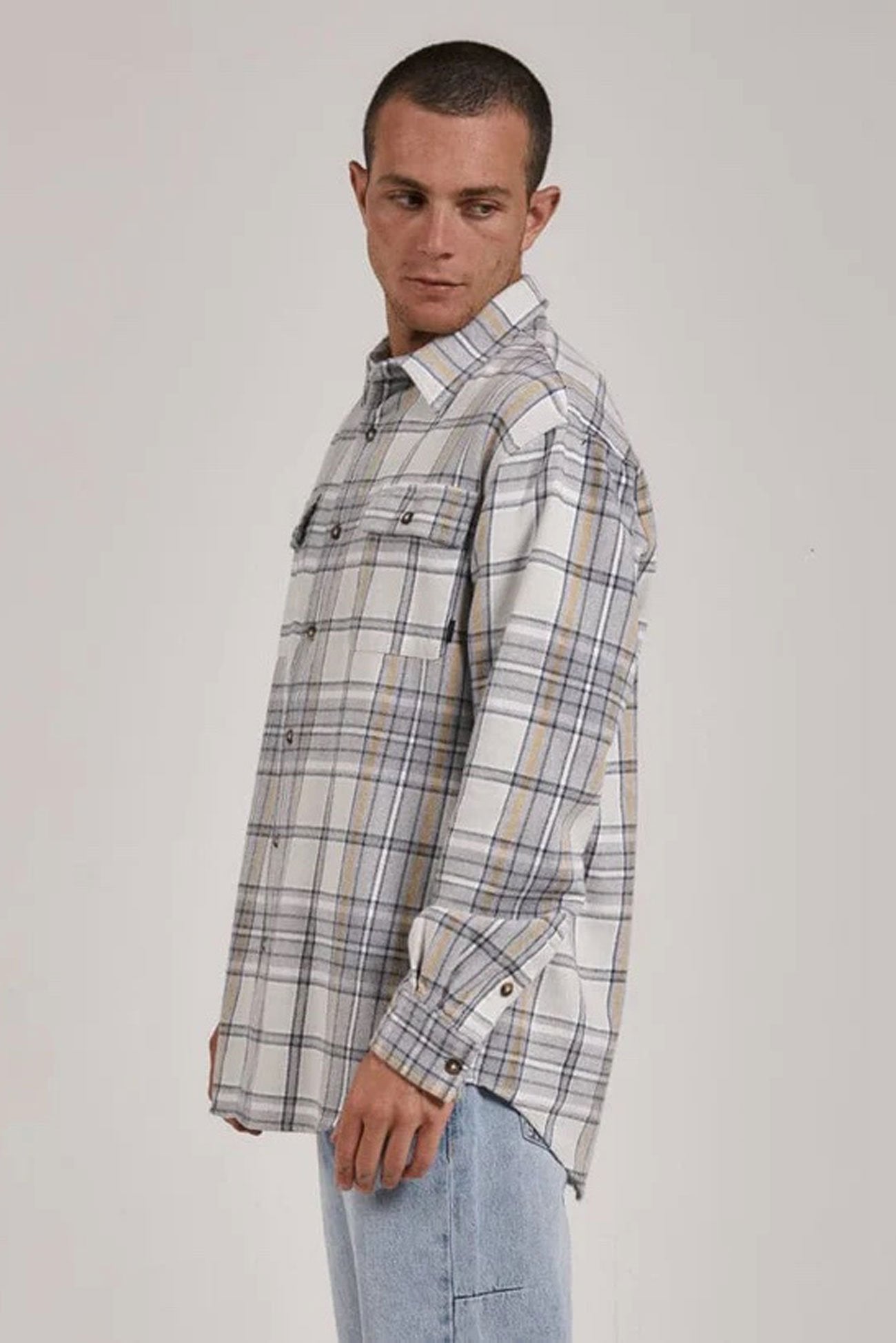 Coat Of Thrills Twill Flannel Shirt Stargazer