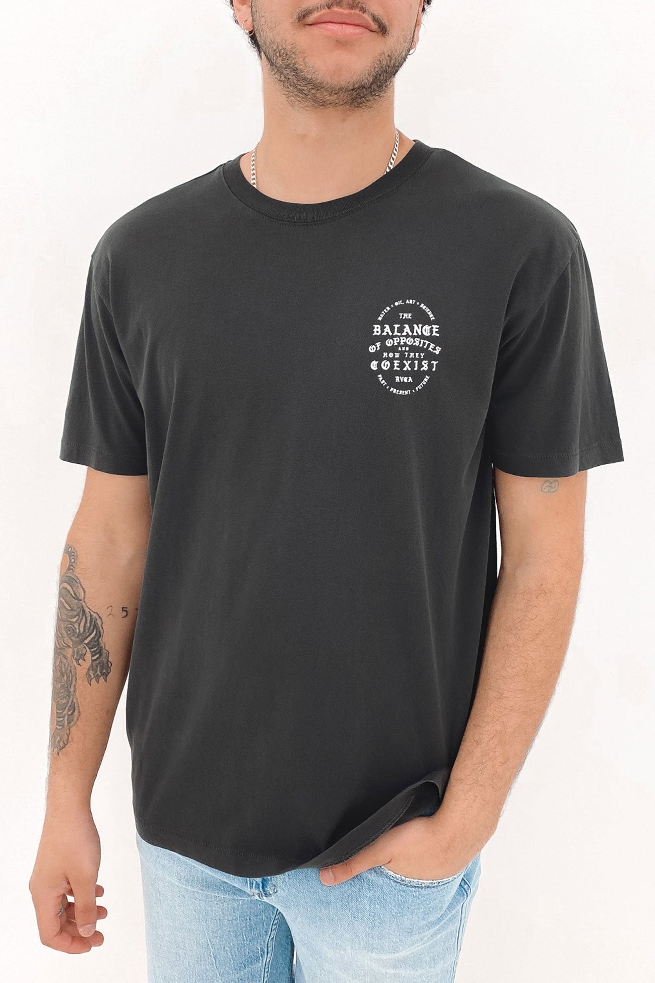 Coexist Short Sleeve Tee Washed Black