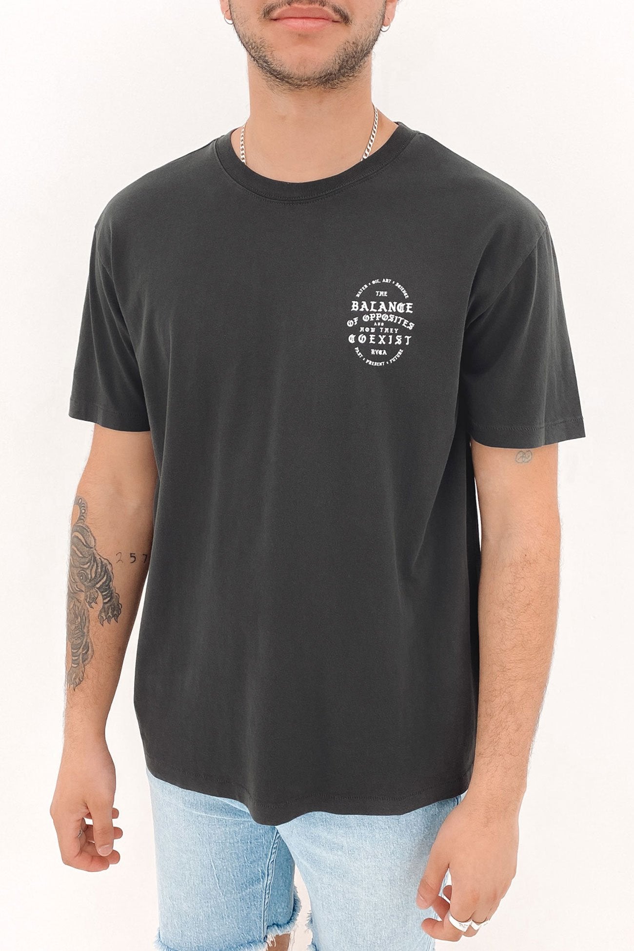 Coexist Short Sleeve Tee Washed Black