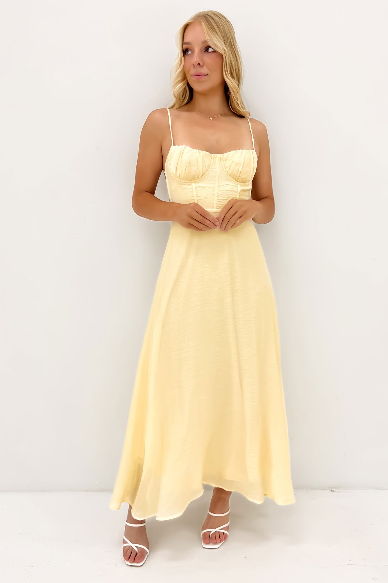 Colt Midi Dress Yellow