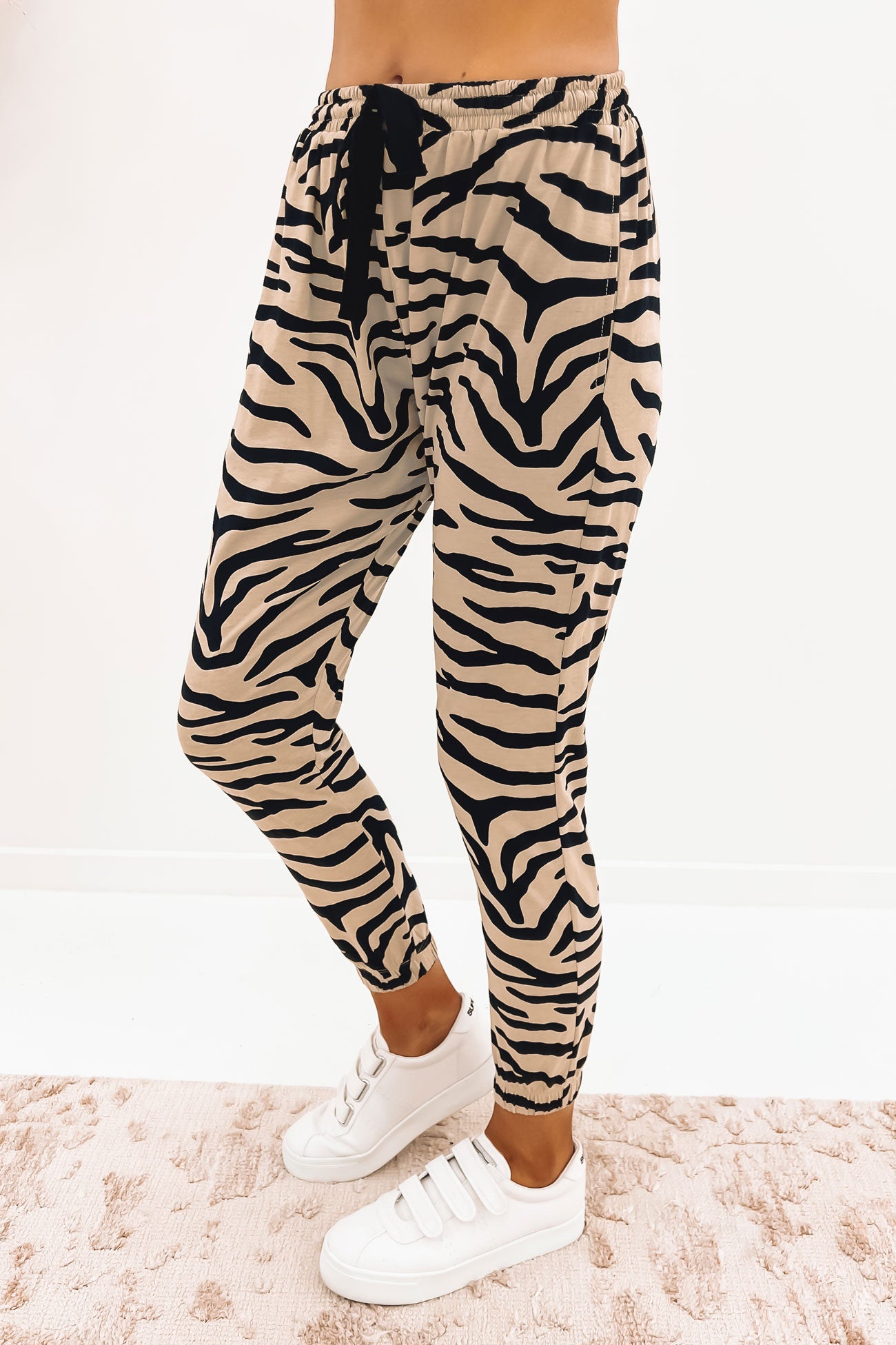 Comeback Pant Taupe Zebra