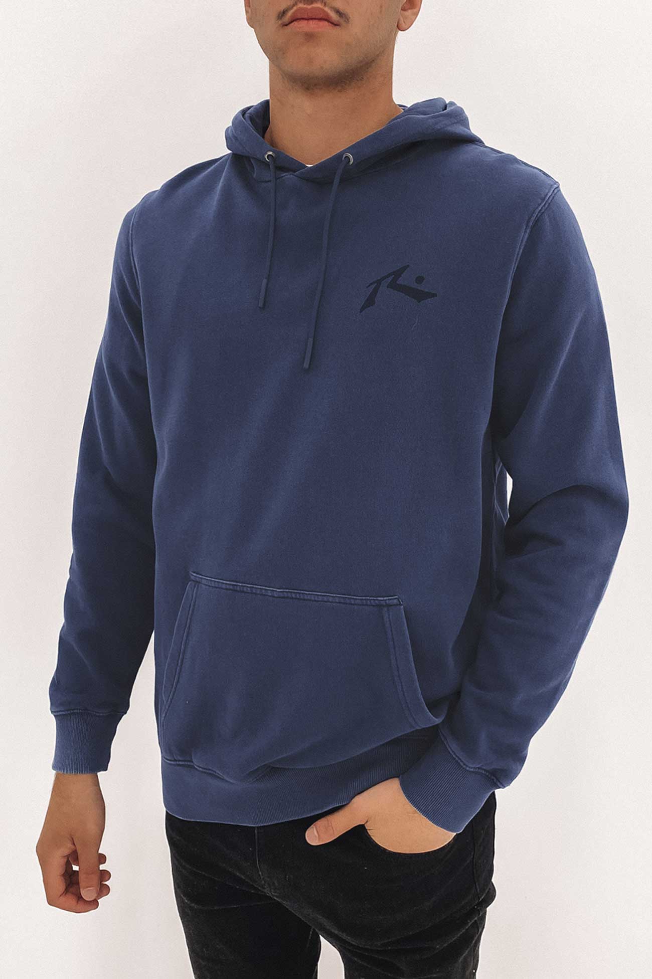 Comp Wash Hood Fleece Navy Blue