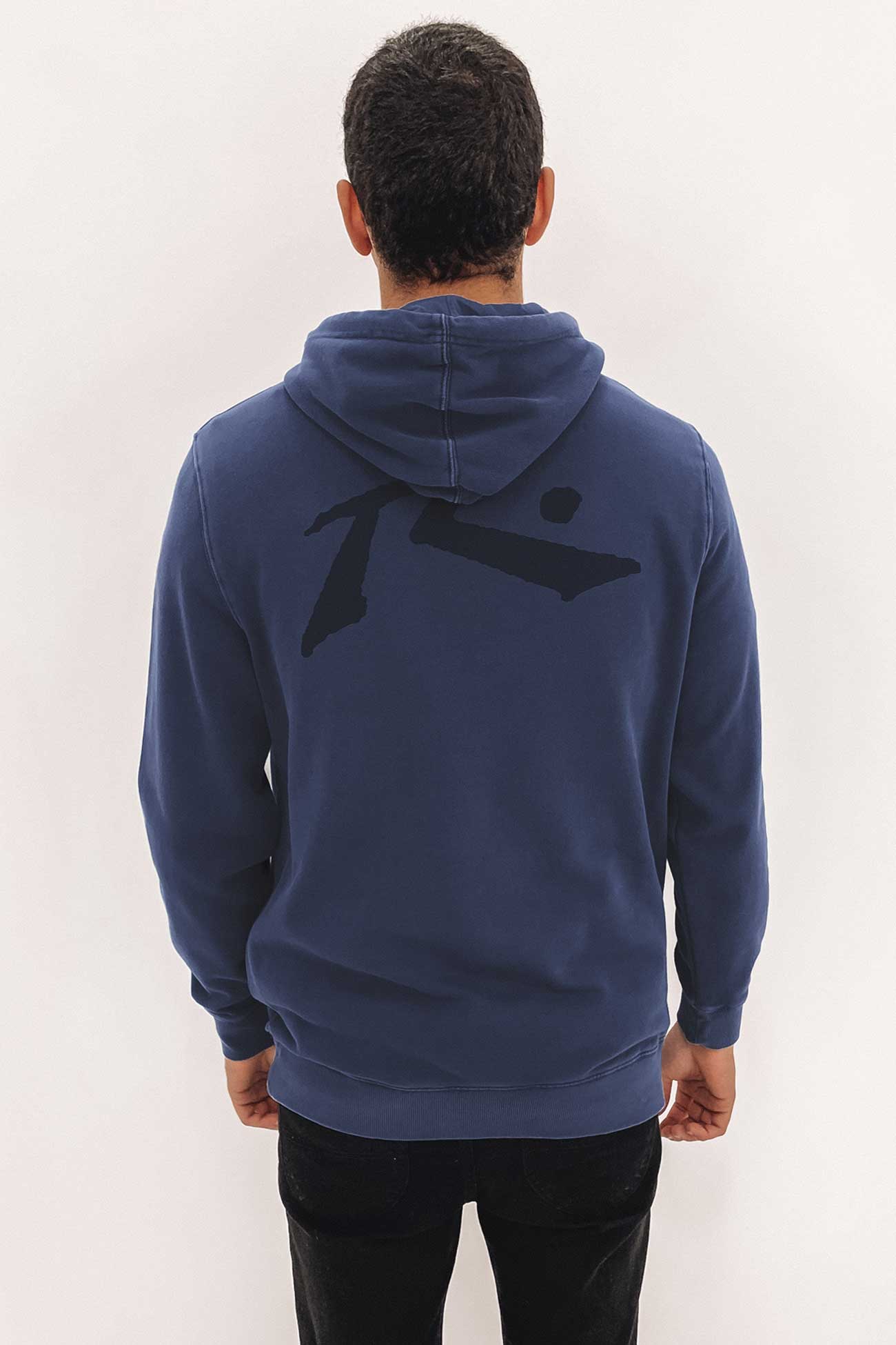 Comp Wash Hood Fleece Navy Blue