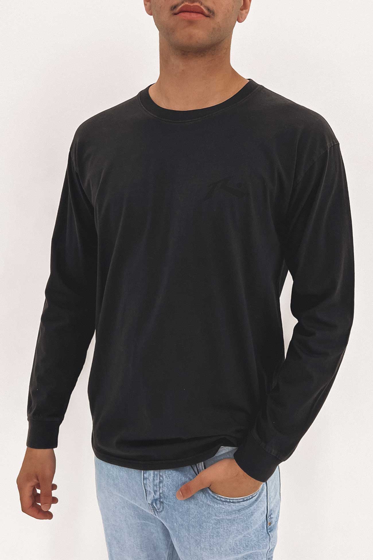 Comp Wash Long Sleeve Tee Black