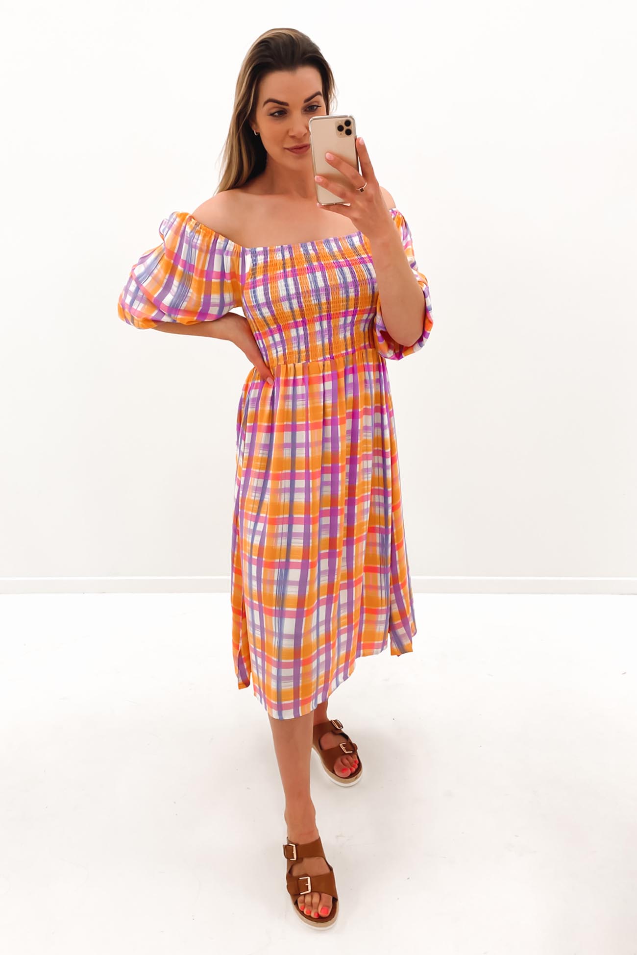 Connie Midi Dress Multi