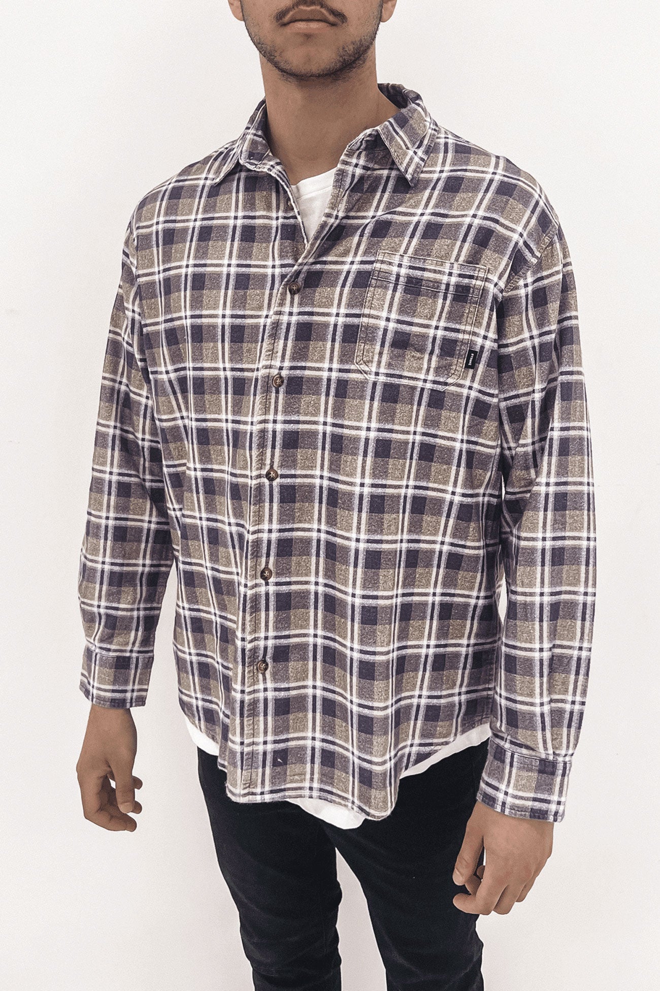 Control Flannel Shirt Navy