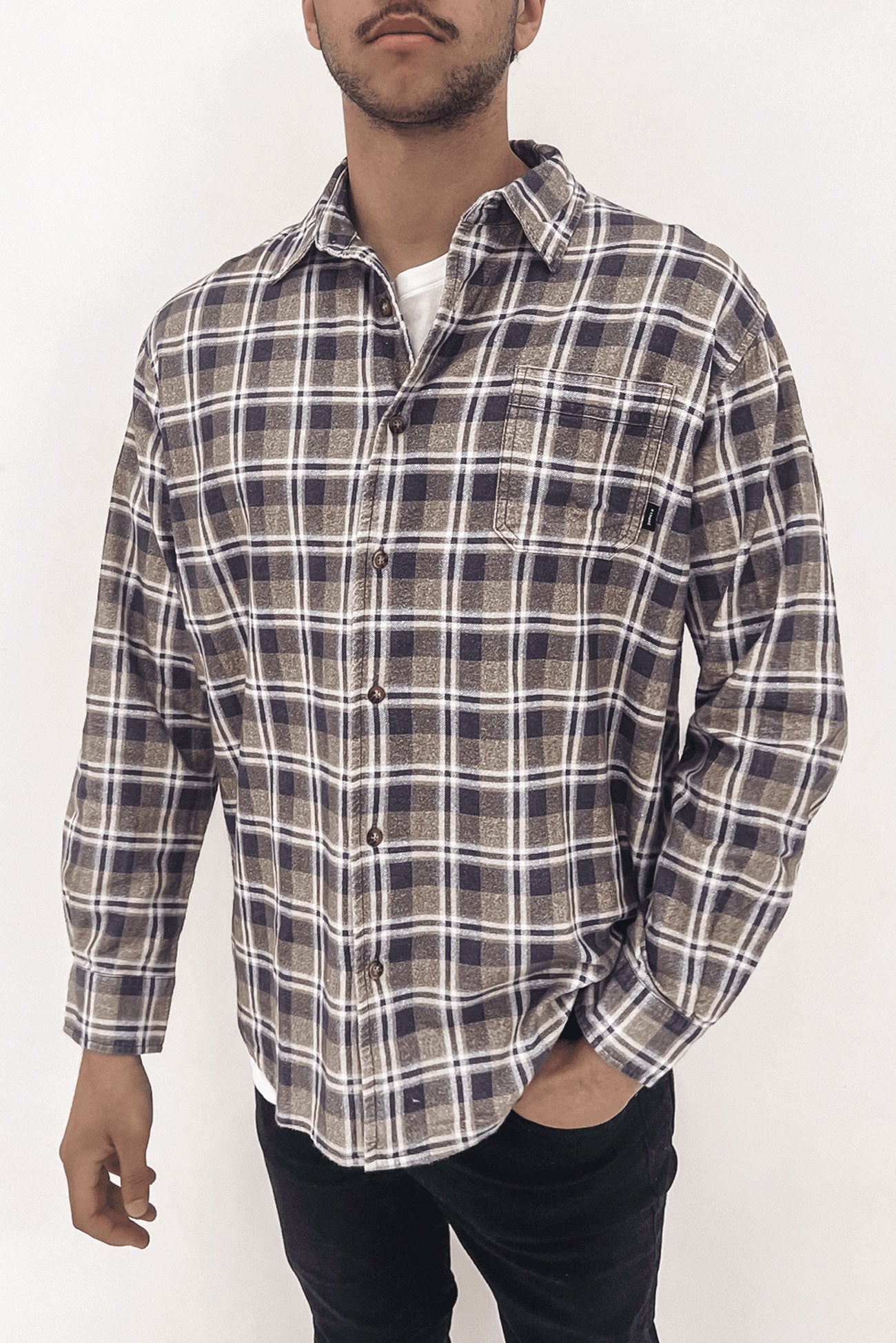 Control Flannel Shirt Navy