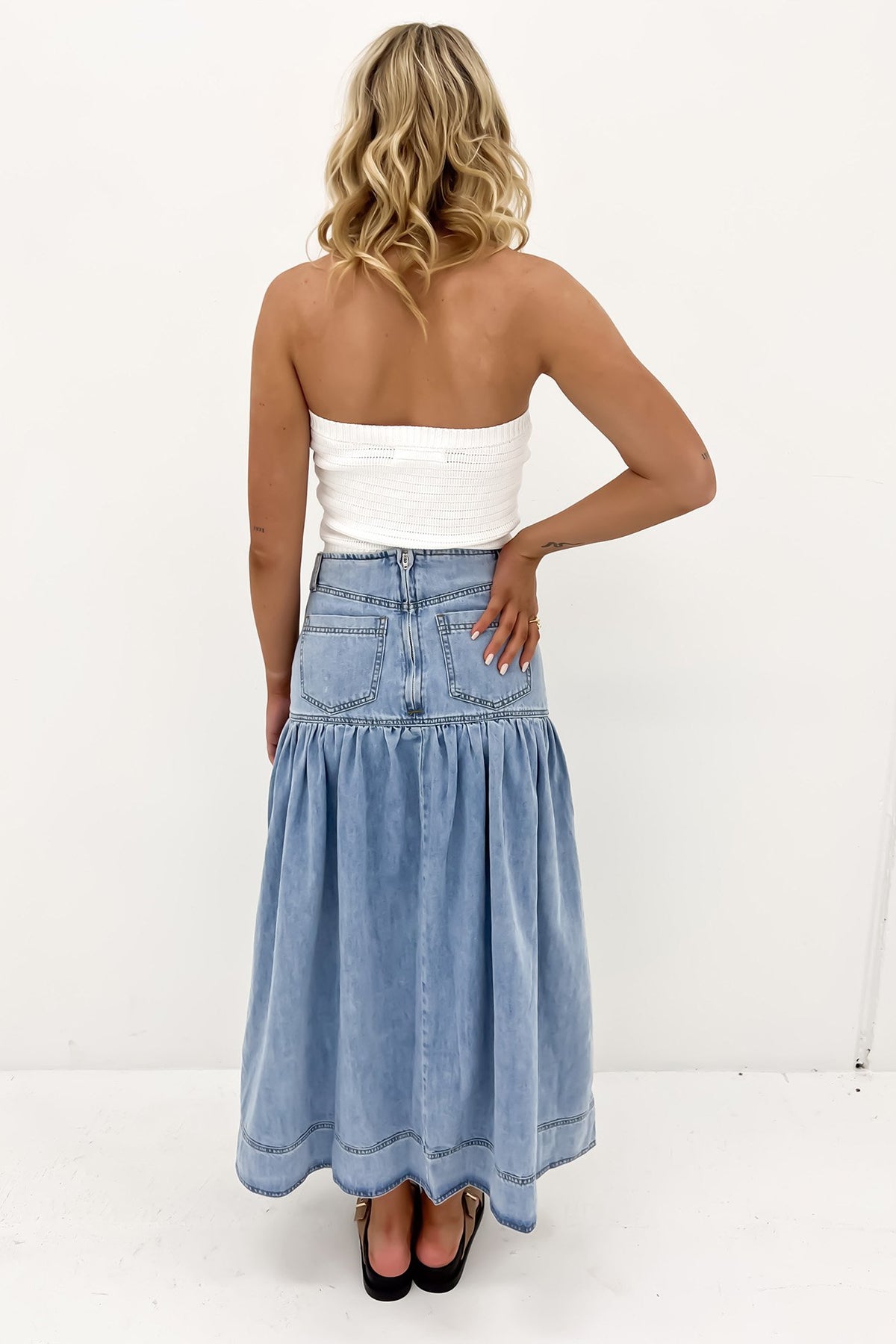 Buy Mid Blue Skirts for Girls by Koton Online | Ajio.com