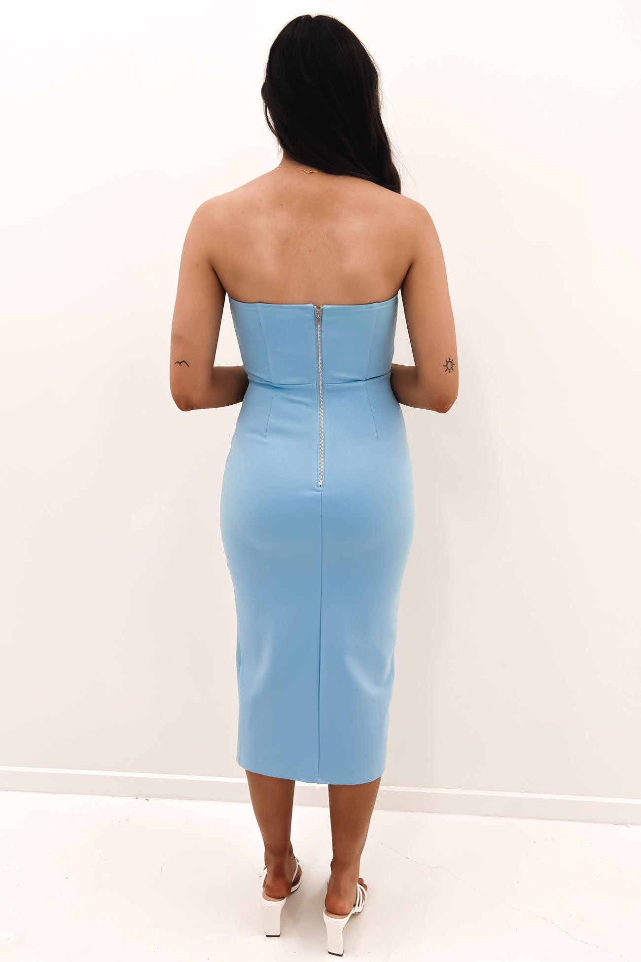 Crystal Midi Dress Blue