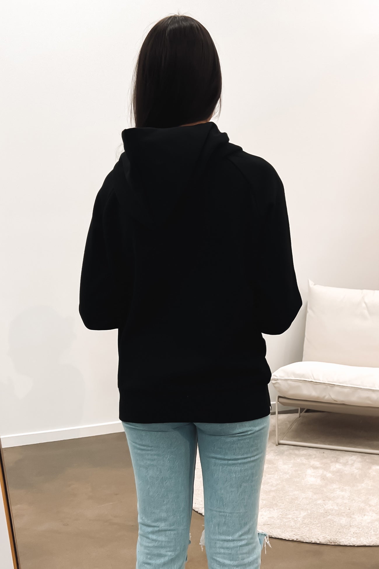 DWR Wide Hood Fleece Black