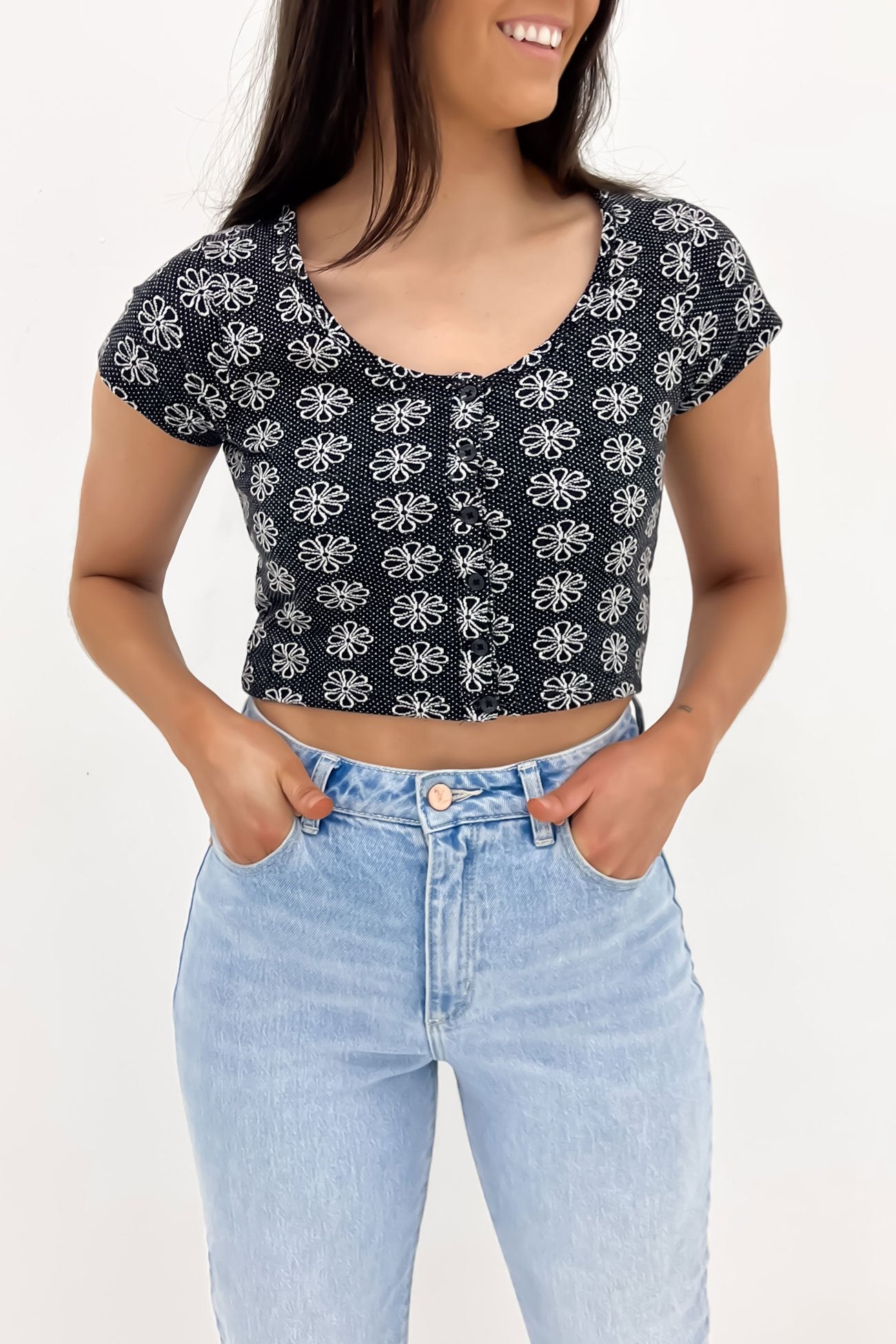 Daisie Babie Top Black