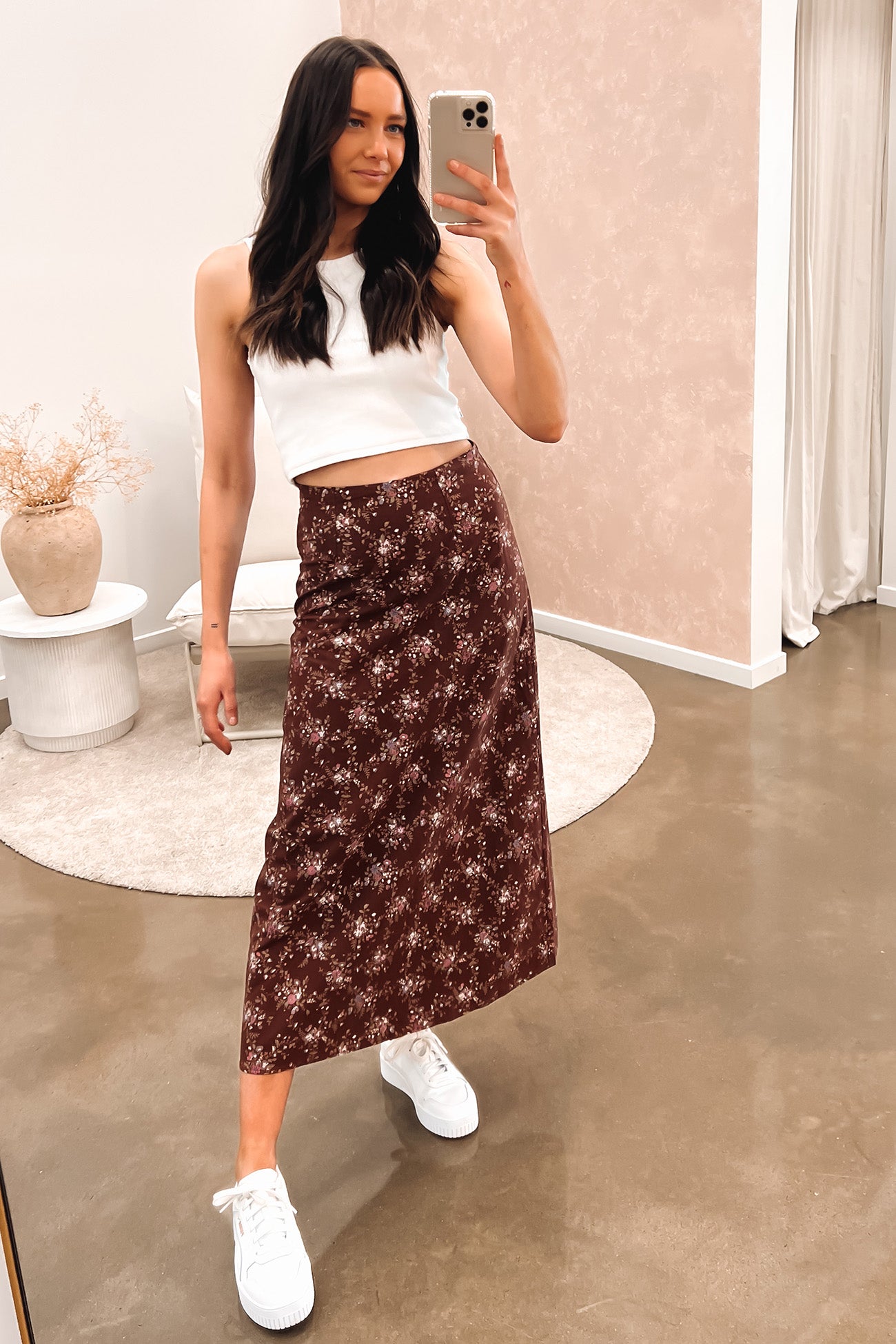 Dakota Floral Maxi Skirt Print