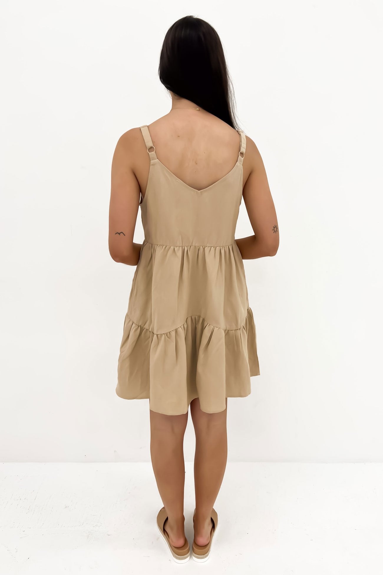 Dayla Mini Dress Beige