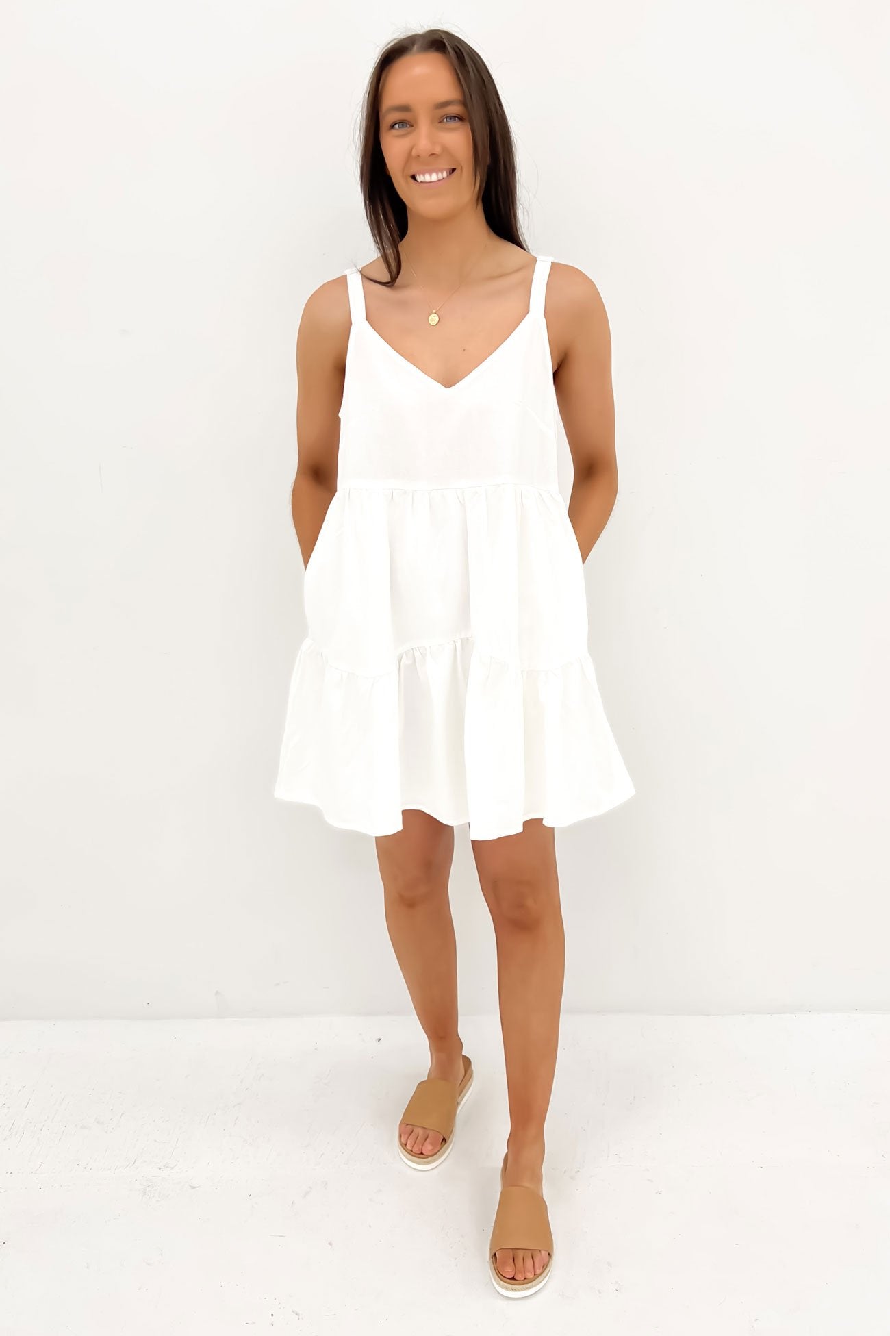 Dayla Mini Dress White