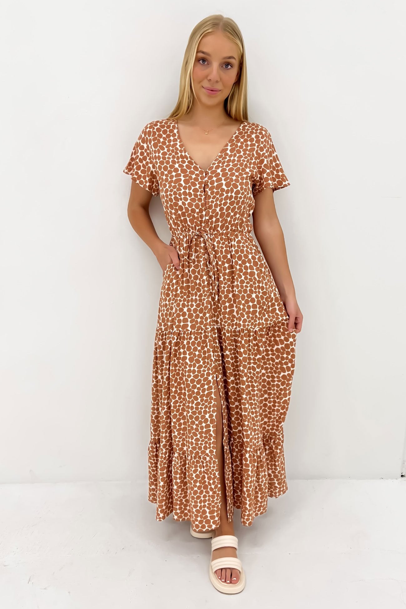 Deacon Maxi Dress Desert Pebble