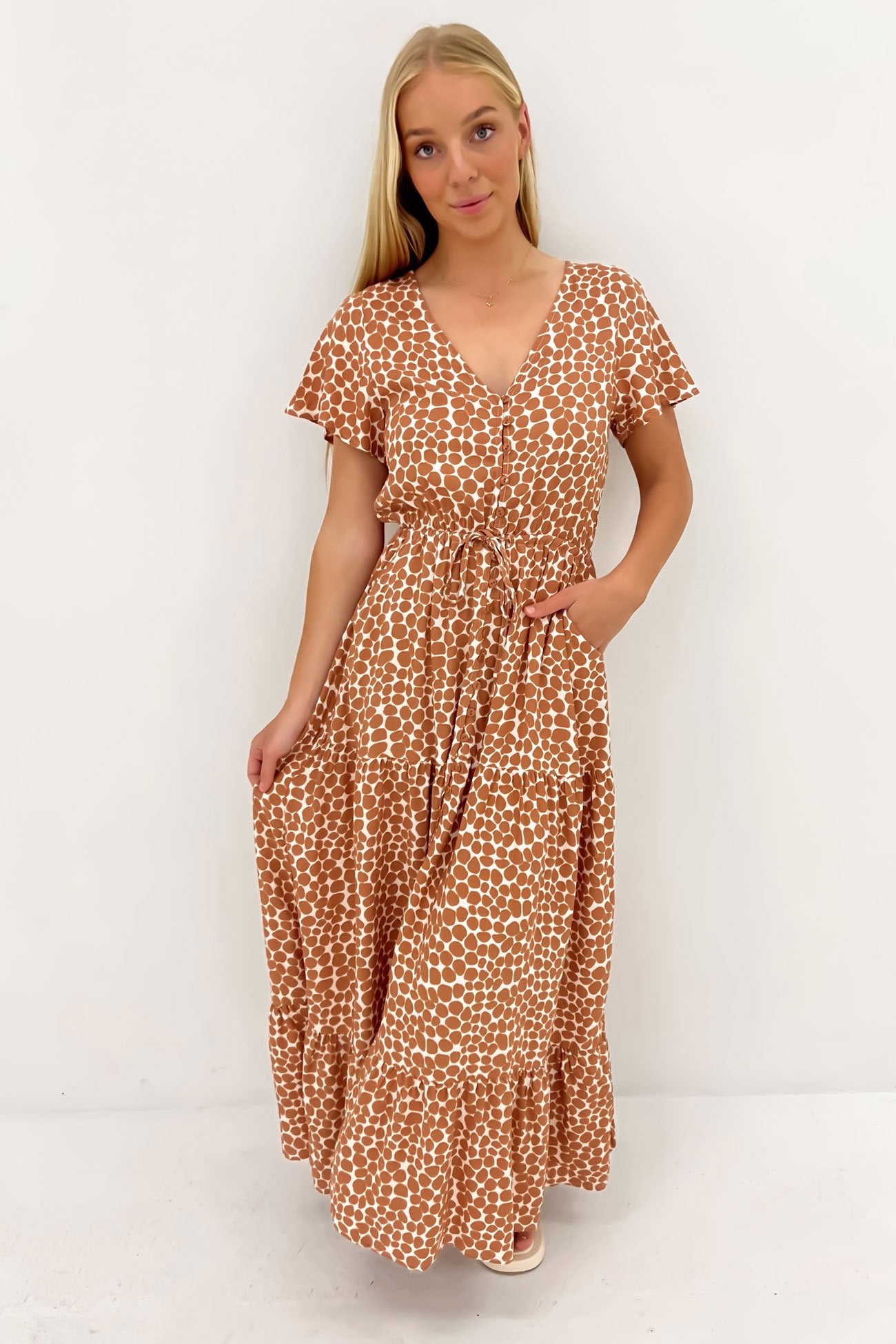 Deacon Maxi Dress Desert Pebble